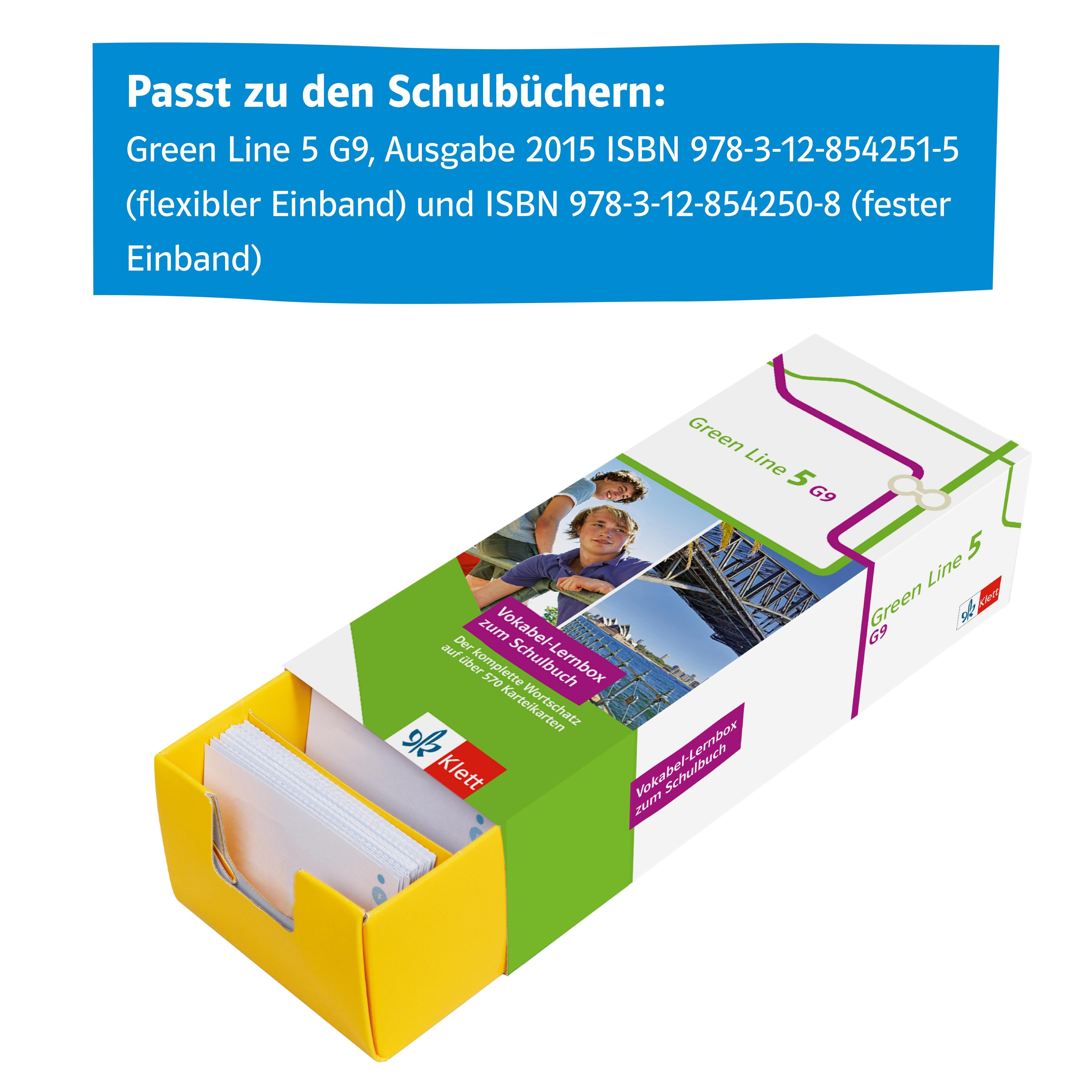 Beispielinhalt (Bild) Green Line 5 G9 Klasse 9 Vokabel-Lernbox / Englisch