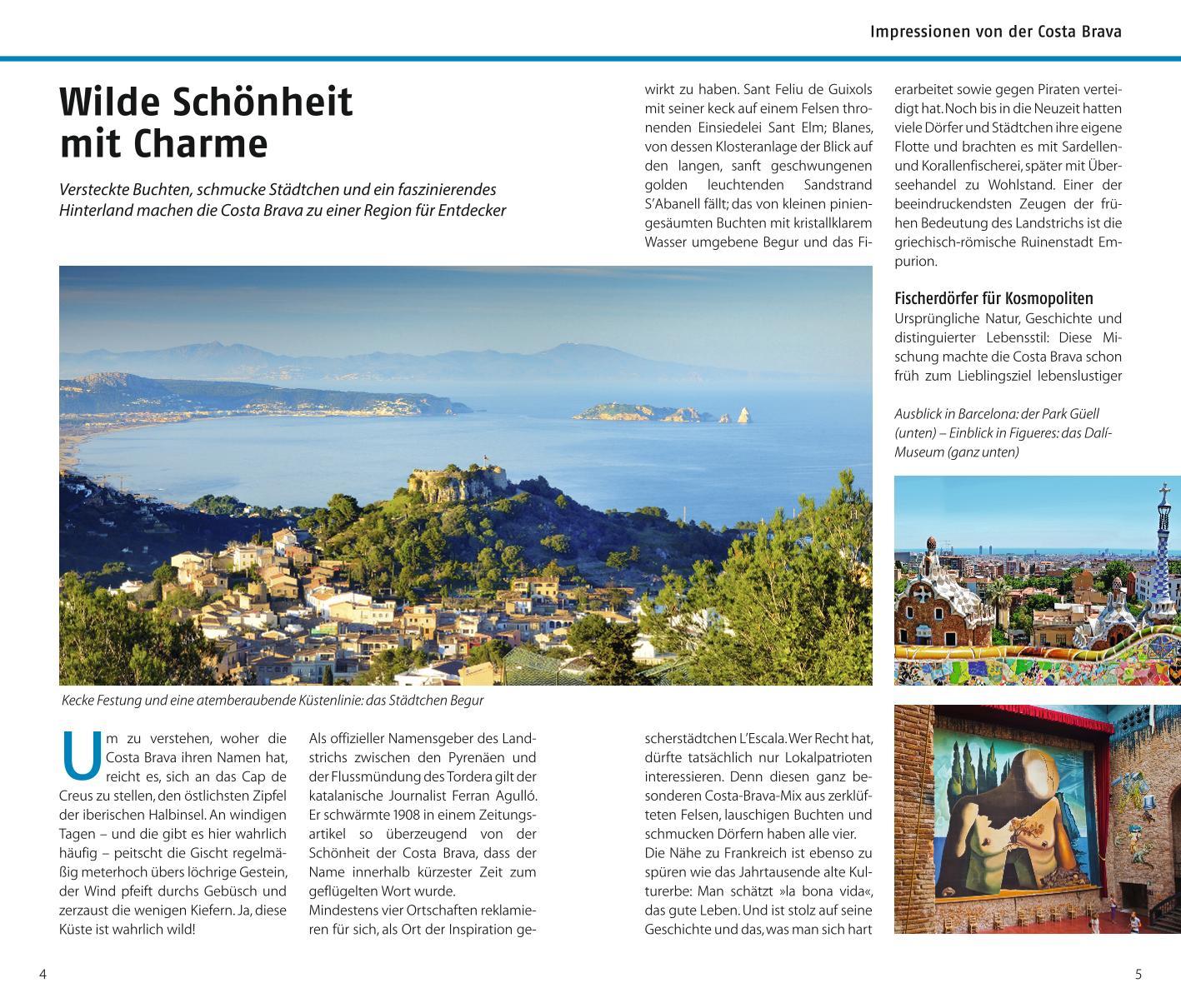 Beispielinhalt (Bild) ADAC Reiseführer Costa Brava und Barcelona