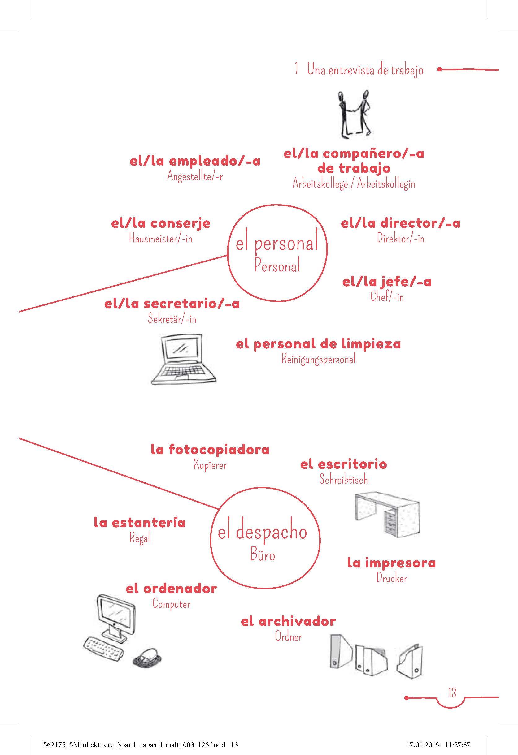 Beispielinhalt (Bild) PONS 5-Minuten-Lektüren Spanisch A1 - Tapas y más