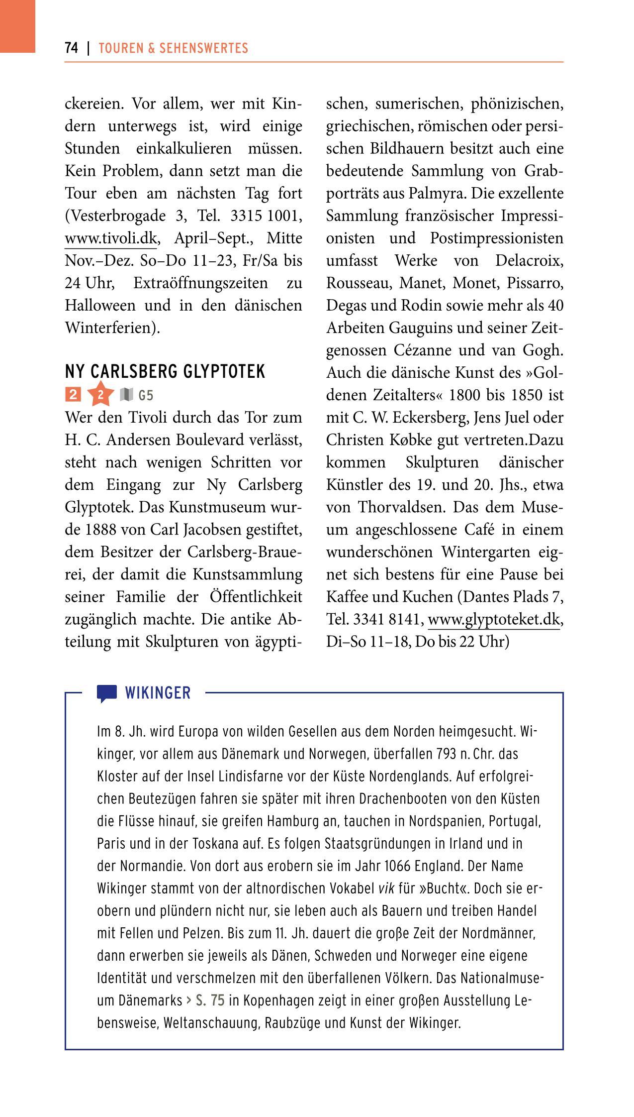 Beispielinhalt (Bild) POLYGLOTT on tour Reiseführer Kopenhagen