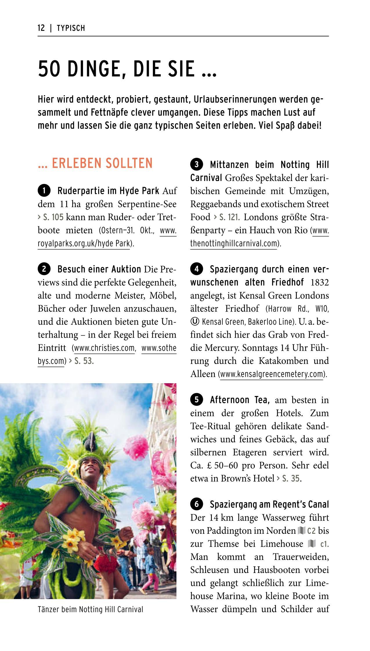 Beispielinhalt (Bild) POLYGLOTT on tour Reiseführer London