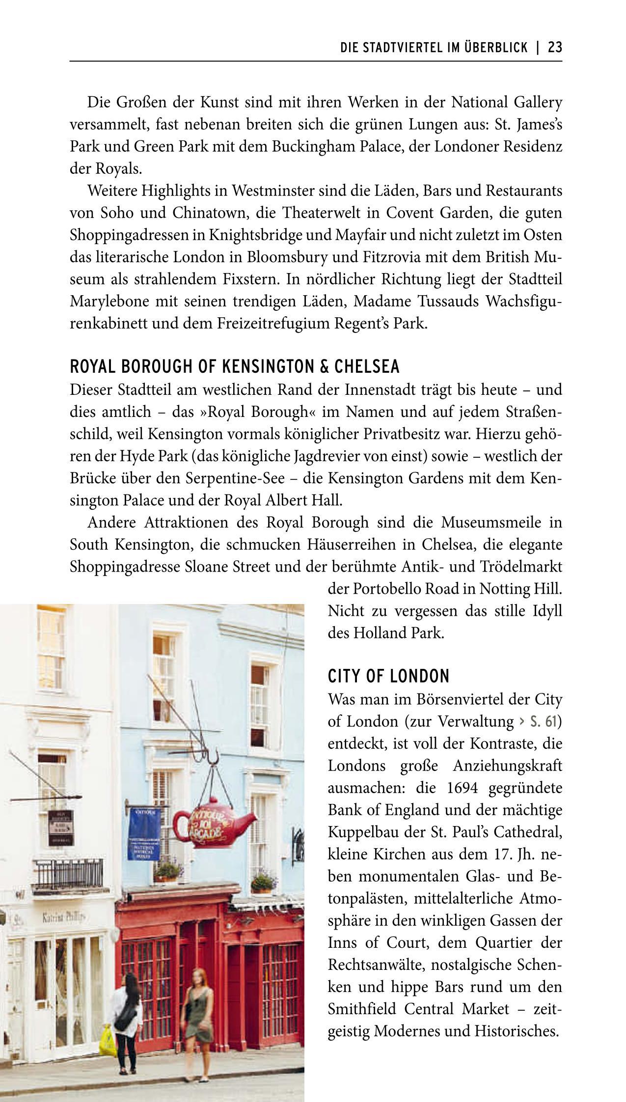 Beispielinhalt (Bild) POLYGLOTT on tour Reiseführer London