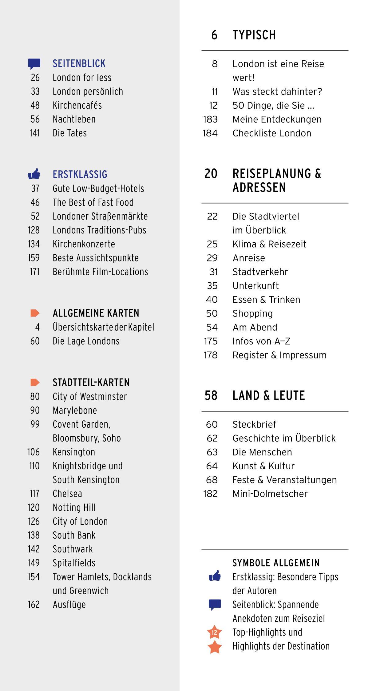 Beispielinhalt (Bild) POLYGLOTT on tour Reiseführer London