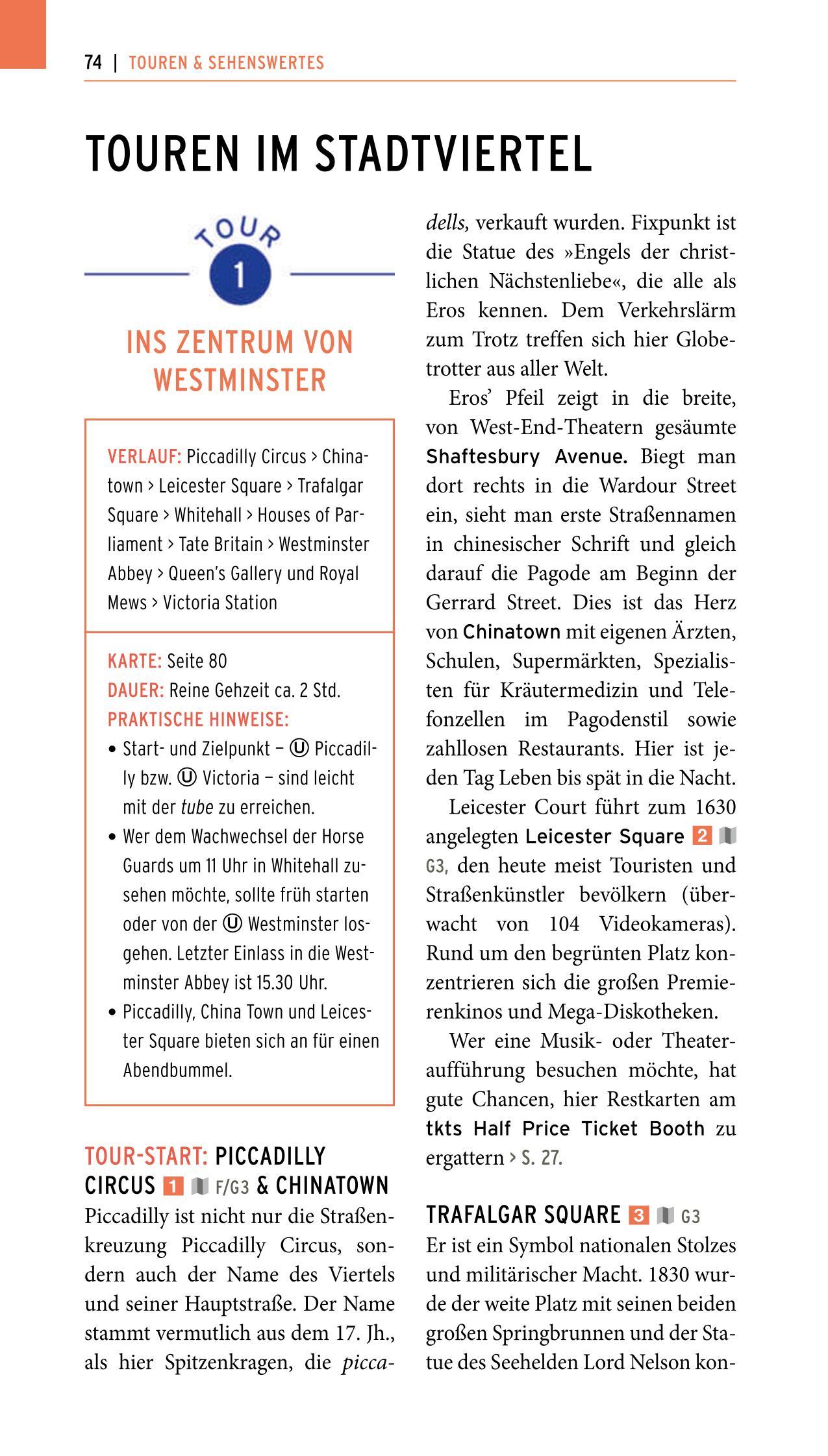 Beispielinhalt (Bild) POLYGLOTT on tour Reiseführer London