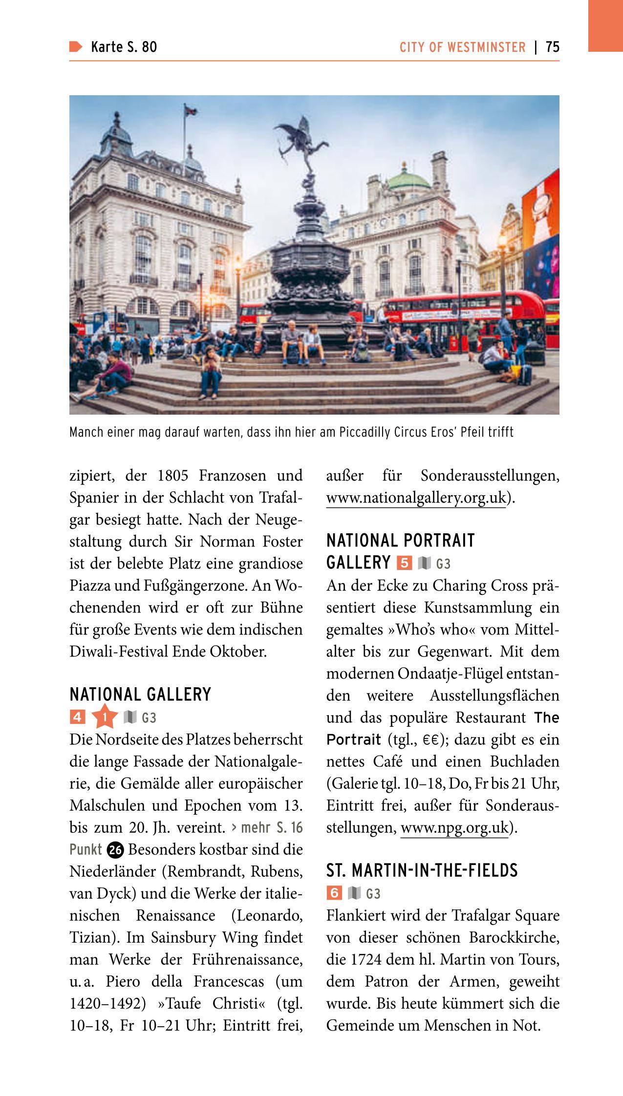 Beispielinhalt (Bild) POLYGLOTT on tour Reiseführer London