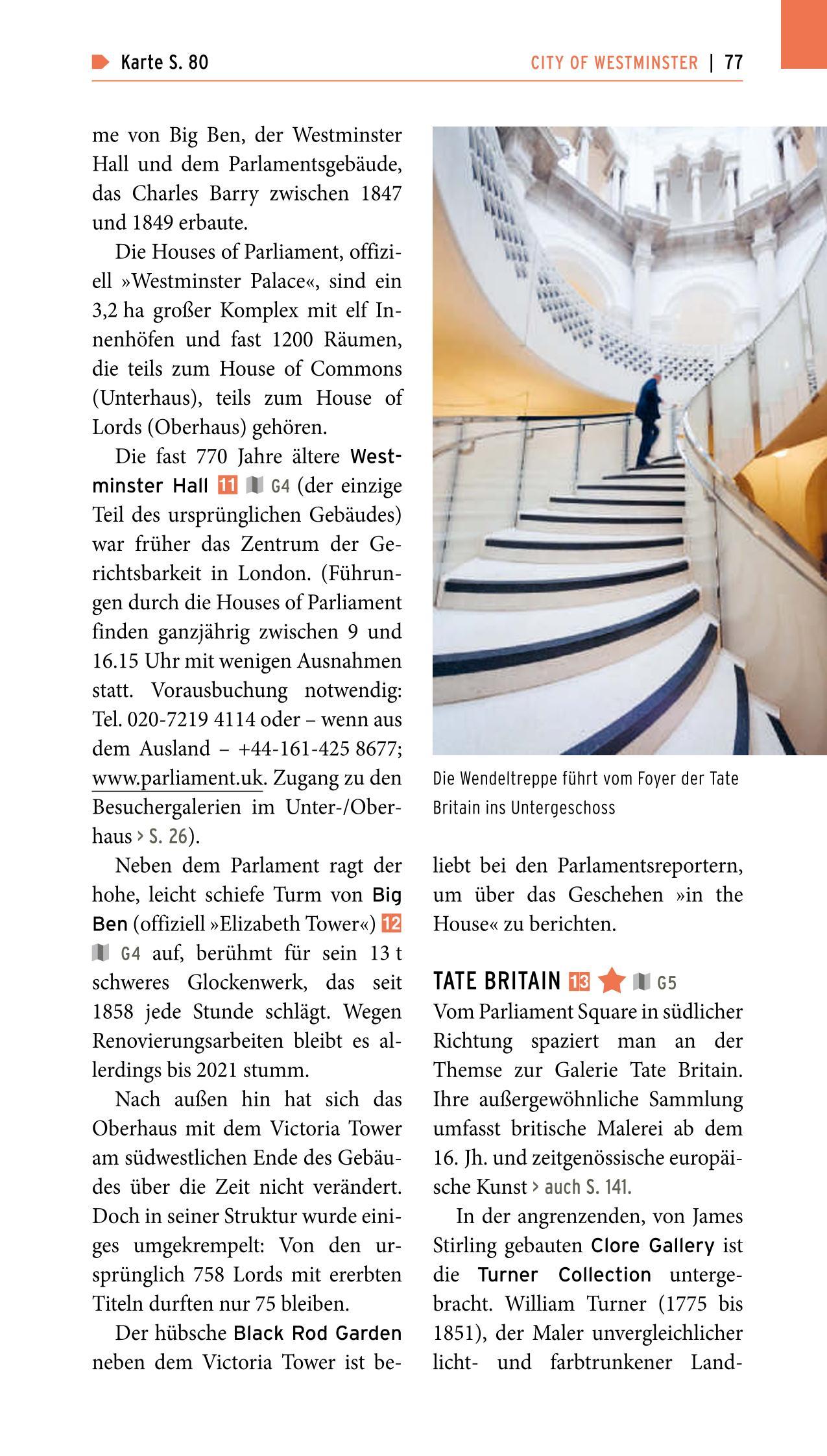 Beispielinhalt (Bild) POLYGLOTT on tour Reiseführer London