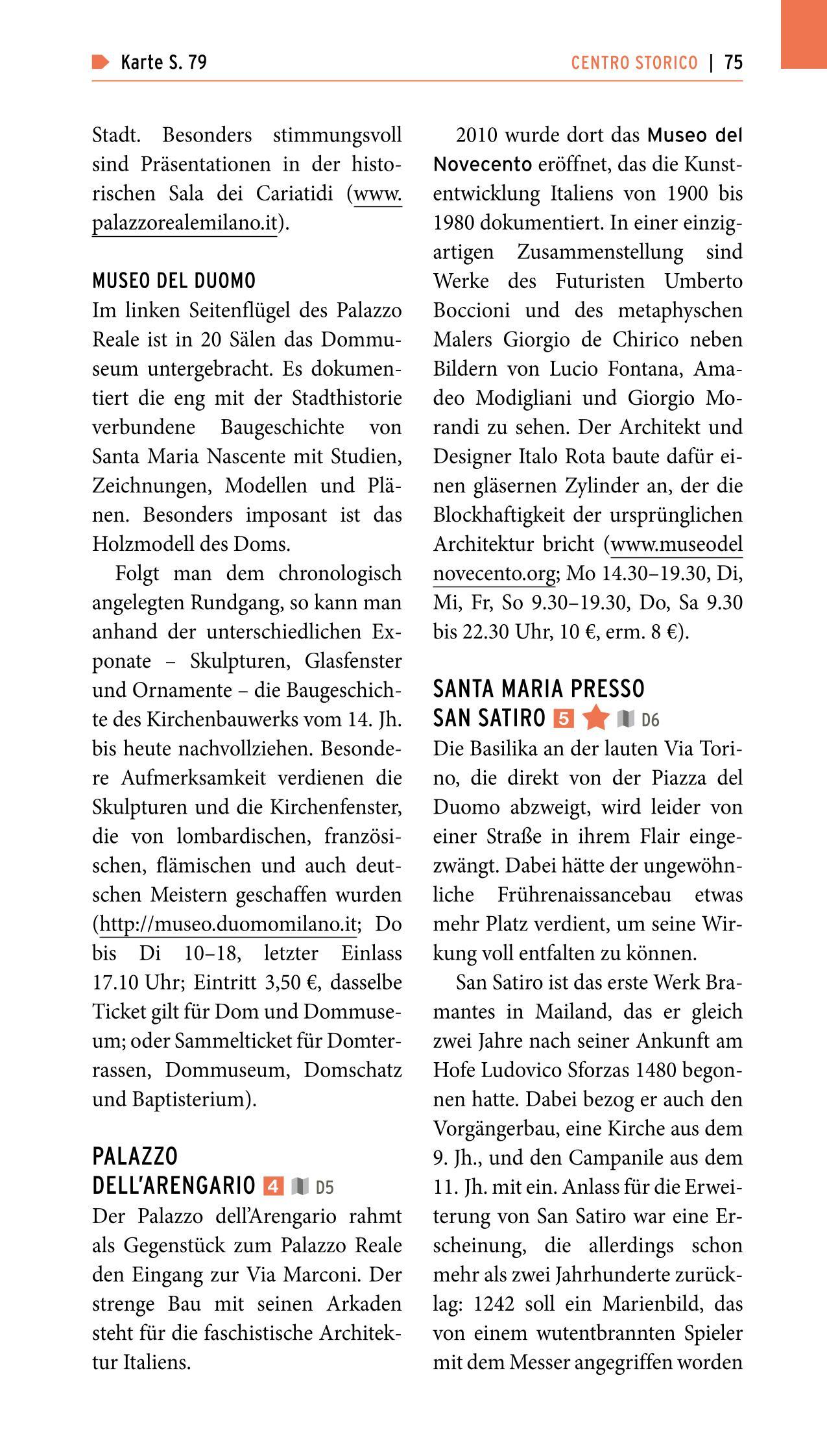 Beispielinhalt (Bild) POLYGLOTT on tour Reiseführer Mailand