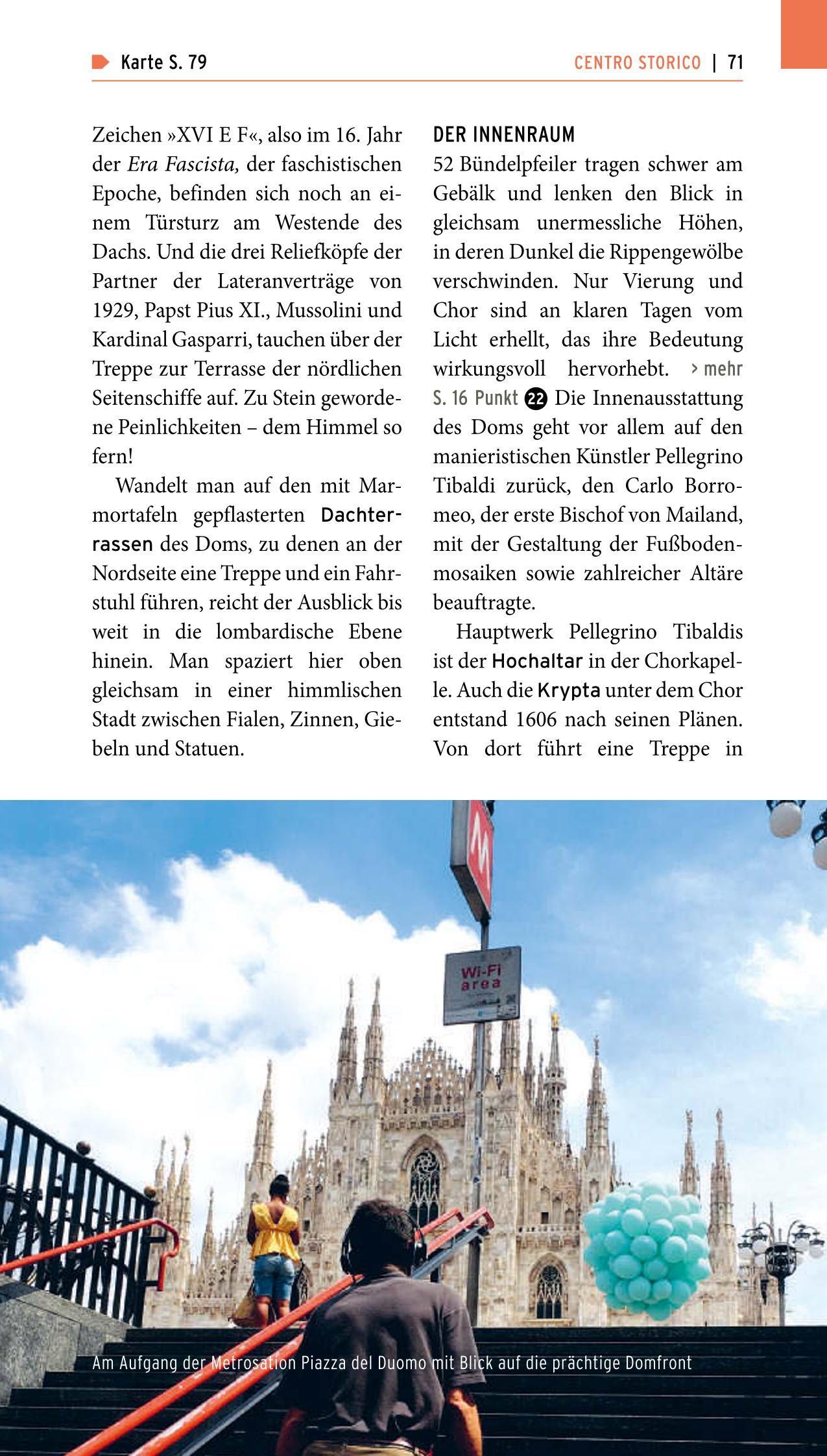 Beispielinhalt (Bild) POLYGLOTT on tour Reiseführer Mailand