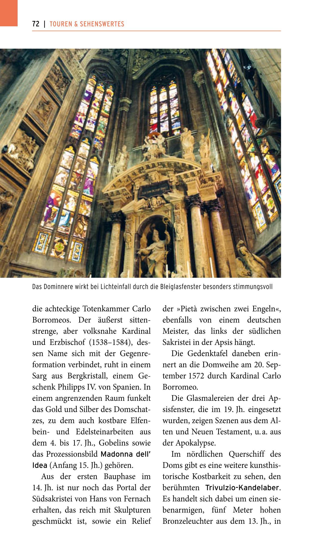 Beispielinhalt (Bild) POLYGLOTT on tour Reiseführer Mailand