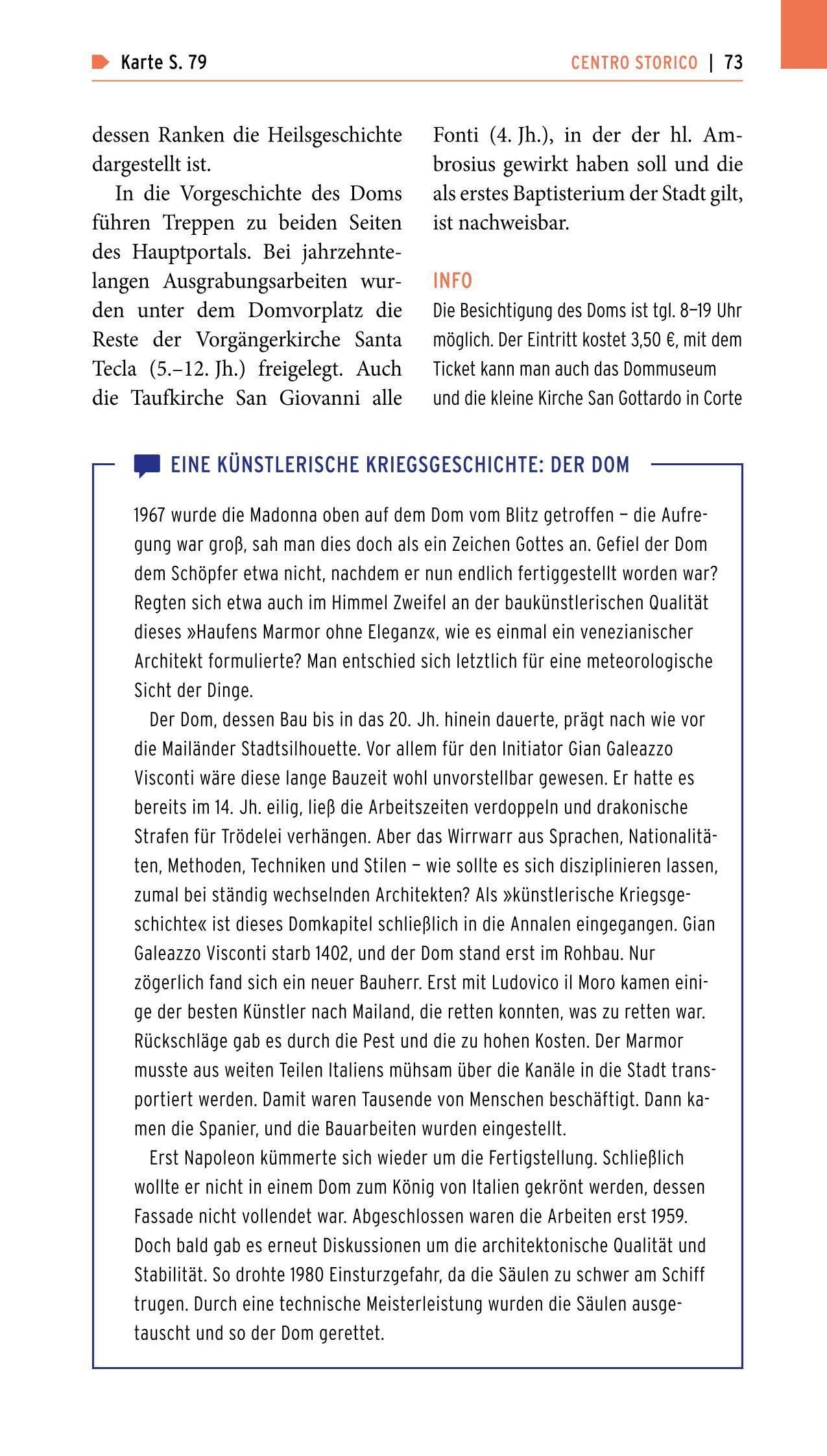 Beispielinhalt (Bild) POLYGLOTT on tour Reiseführer Mailand