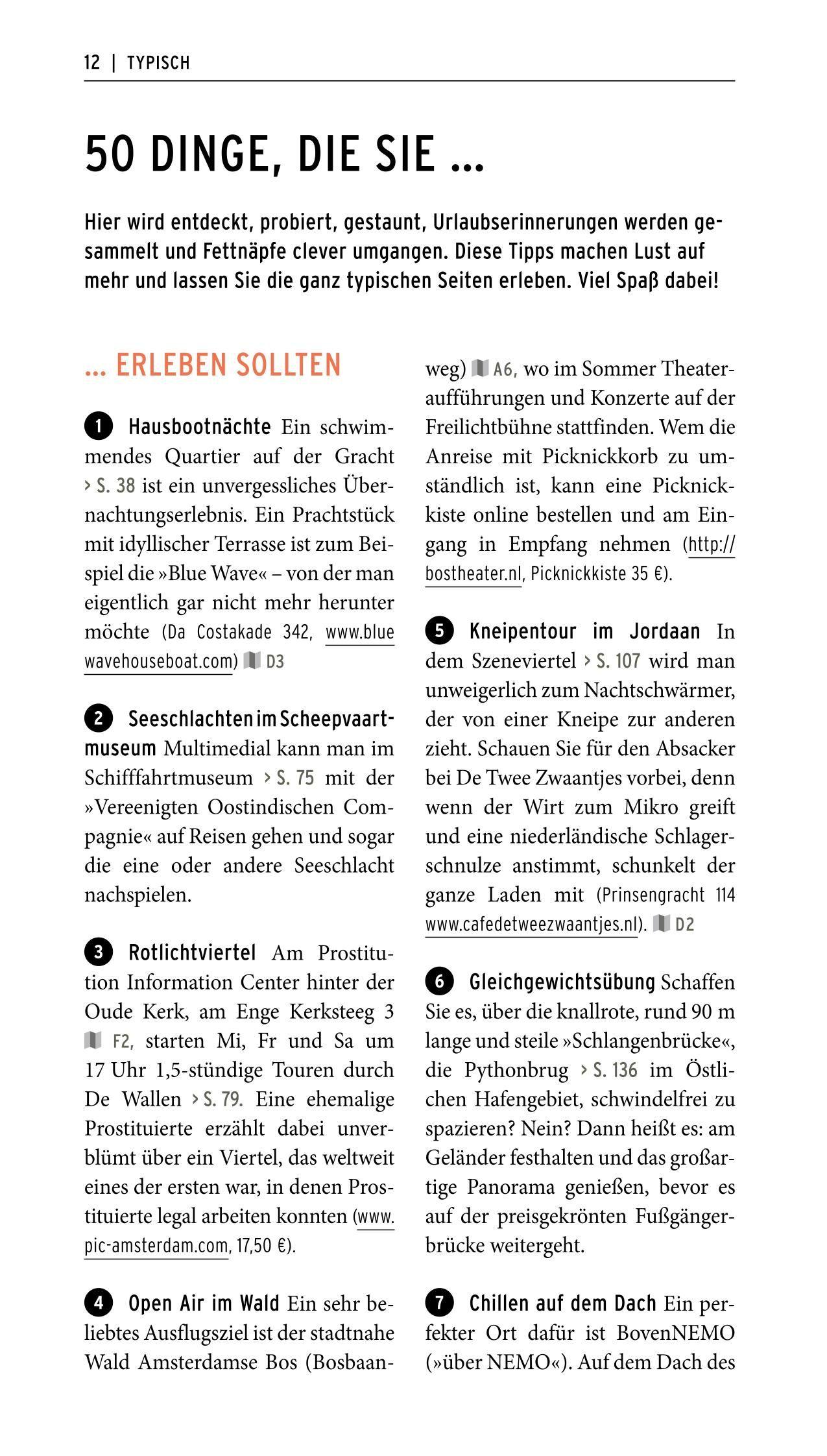 Beispielinhalt (Bild) POLYGLOTT on tour Reiseführer Amsterdam