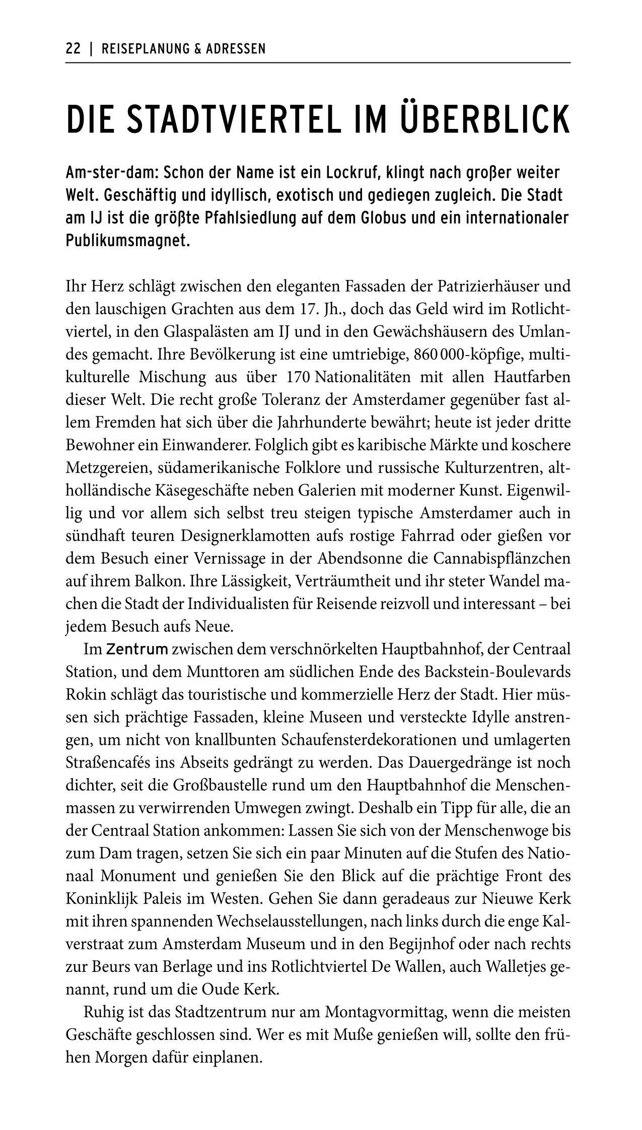 Beispielinhalt (Bild) POLYGLOTT on tour Reiseführer Amsterdam