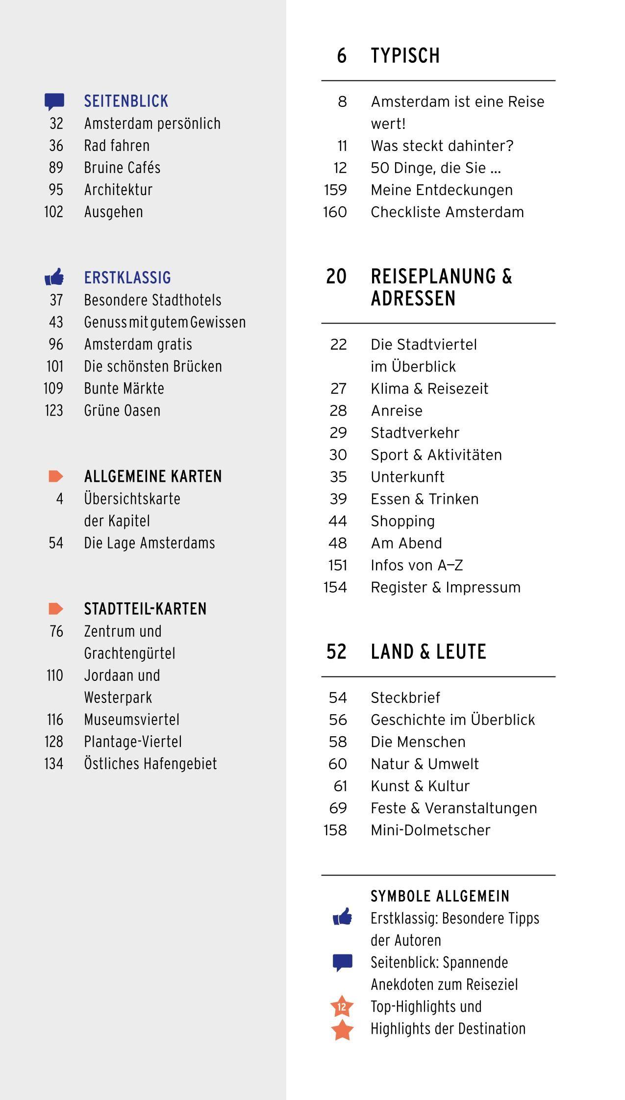 Beispielinhalt (Bild) POLYGLOTT on tour Reiseführer Amsterdam