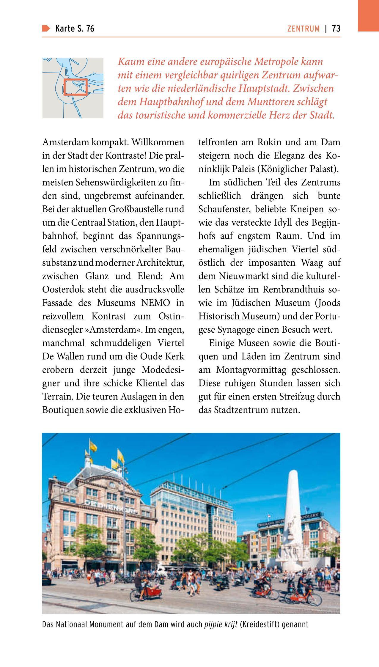 Beispielinhalt (Bild) POLYGLOTT on tour Reiseführer Amsterdam