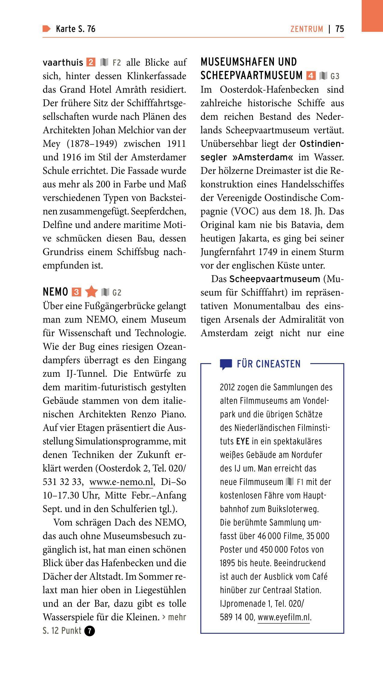 Beispielinhalt (Bild) POLYGLOTT on tour Reiseführer Amsterdam