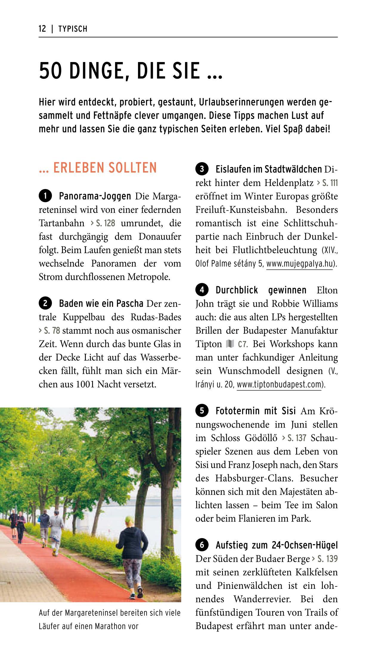 Beispielinhalt (Bild) POLYGLOTT on tour Reiseführer Budapest