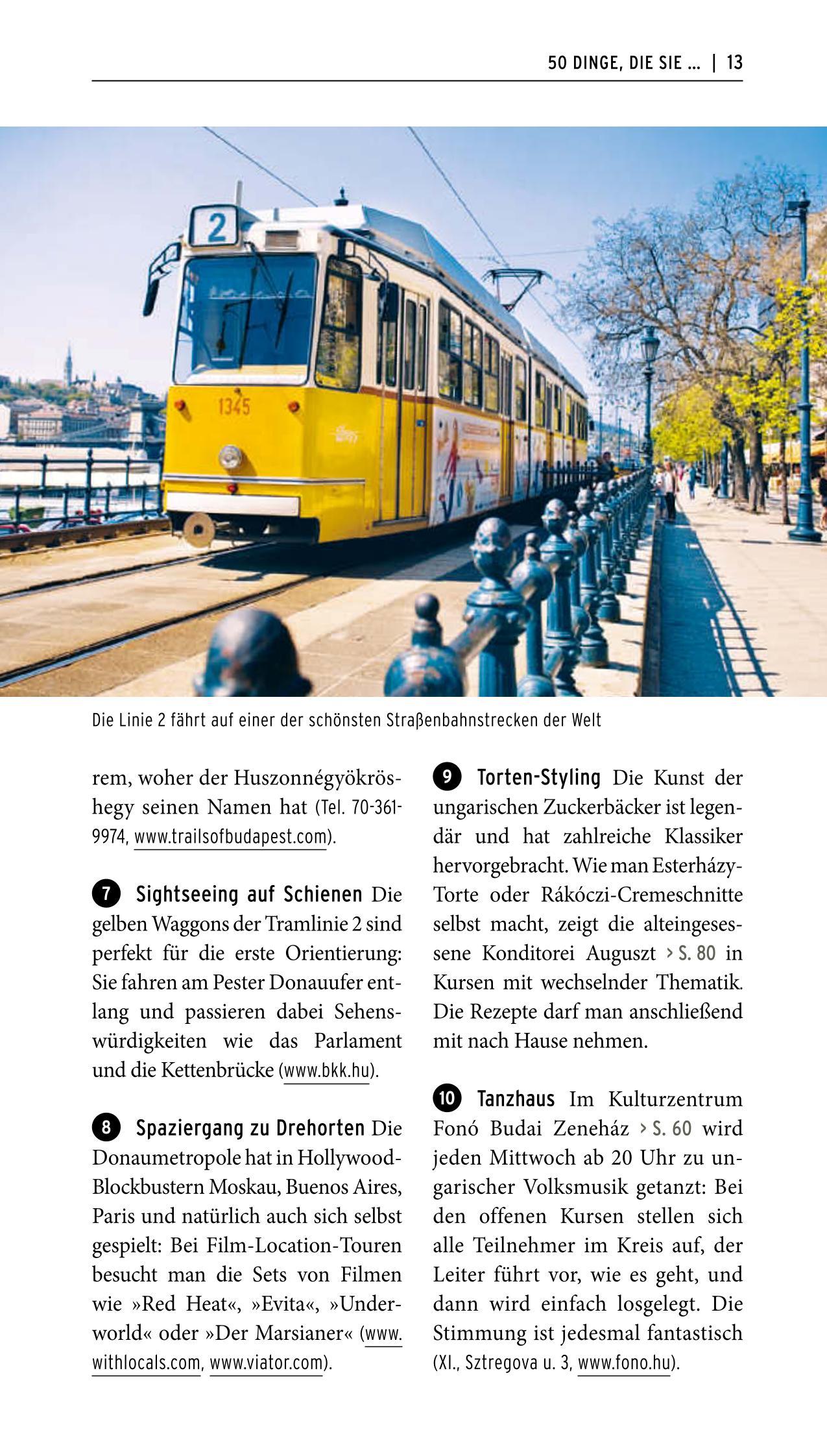 Beispielinhalt (Bild) POLYGLOTT on tour Reiseführer Budapest