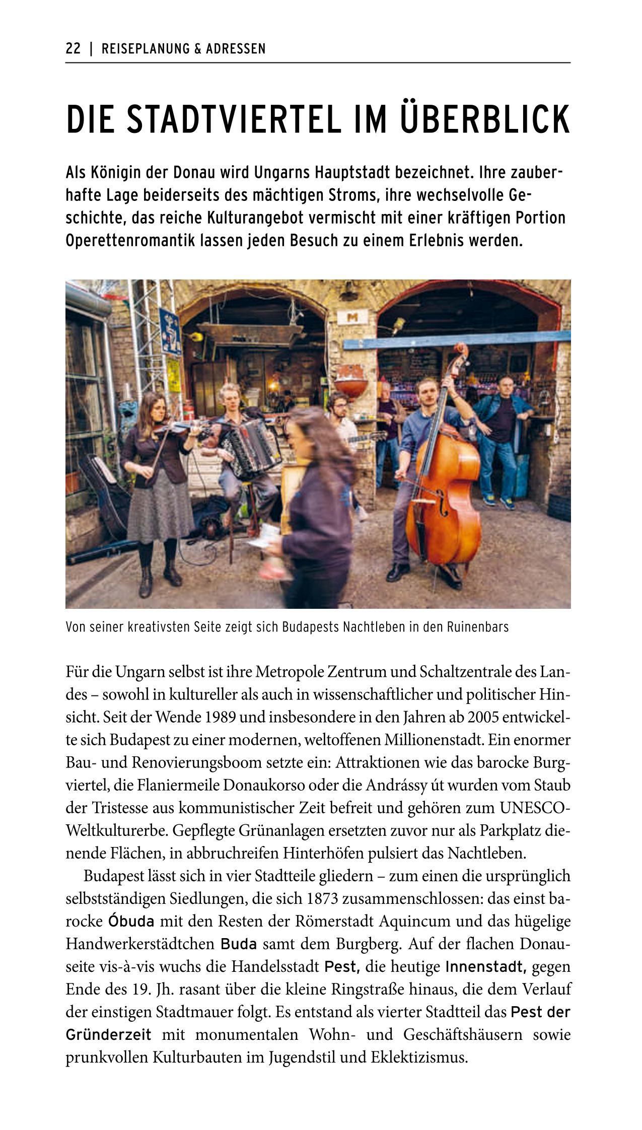 Beispielinhalt (Bild) POLYGLOTT on tour Reiseführer Budapest
