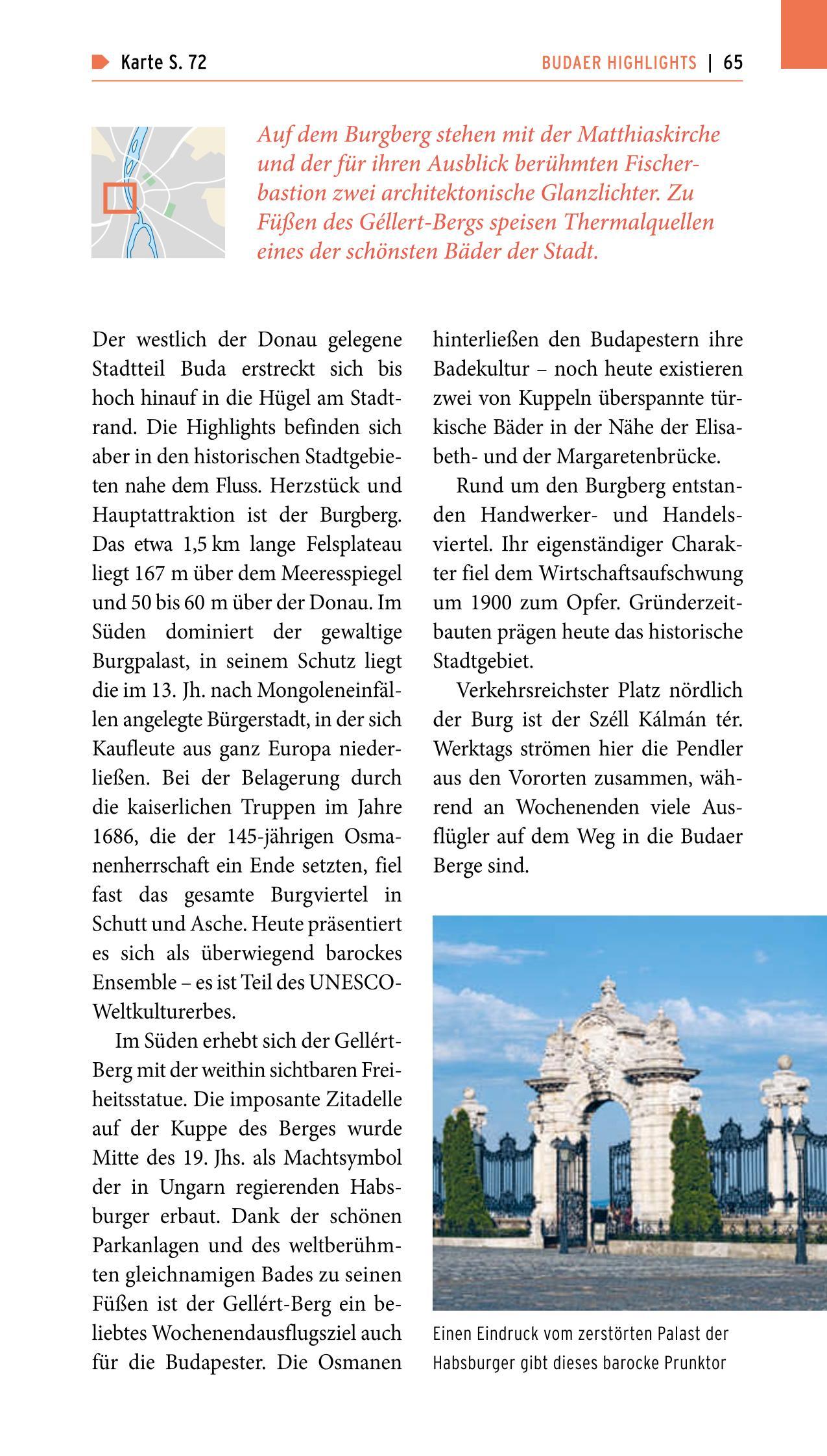 Beispielinhalt (Bild) POLYGLOTT on tour Reiseführer Budapest