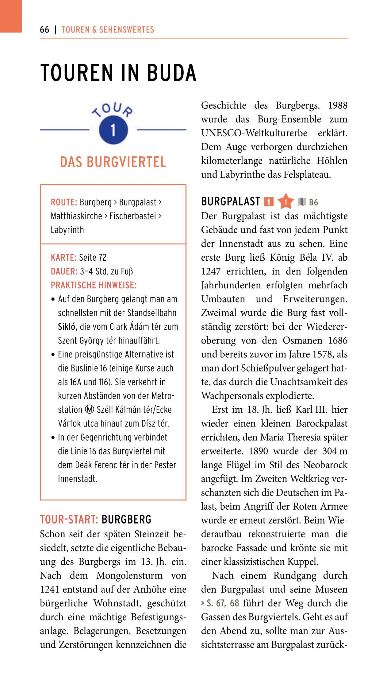 Beispielinhalt (Bild) POLYGLOTT on tour Reiseführer Budapest