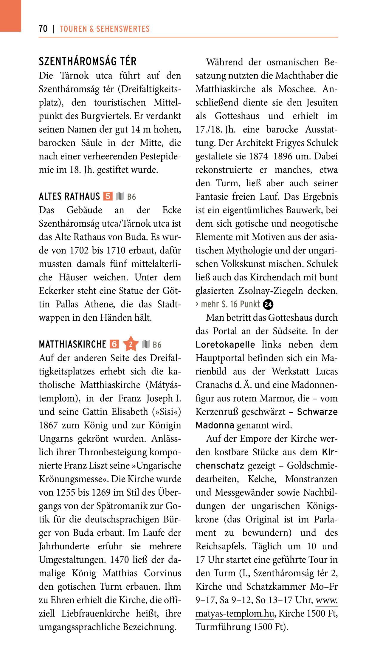 Beispielinhalt (Bild) POLYGLOTT on tour Reiseführer Budapest