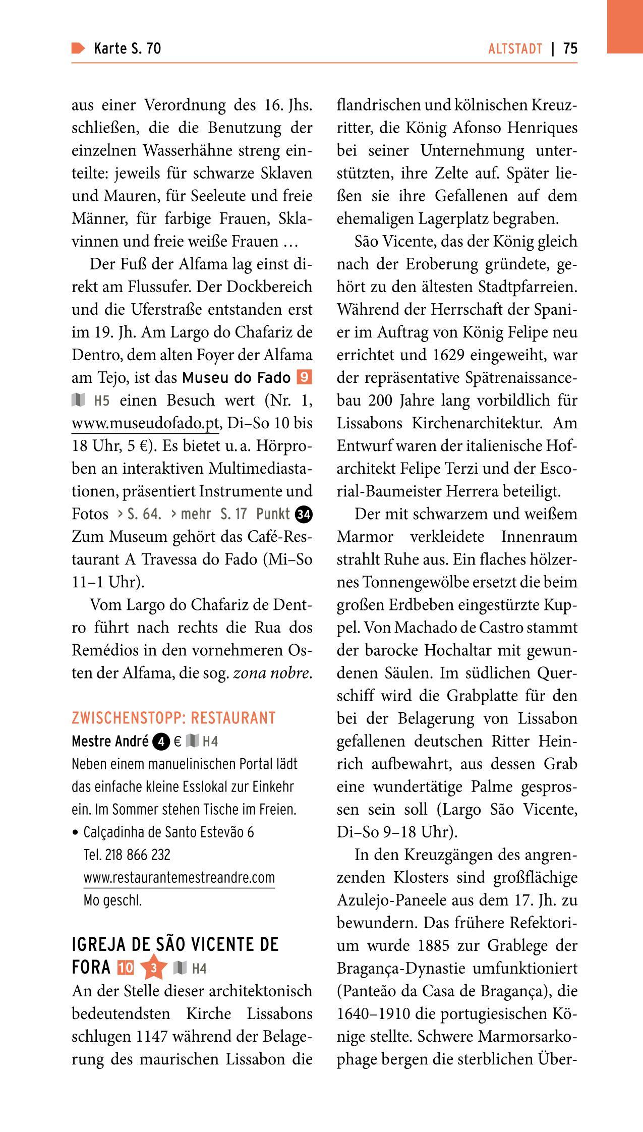 Beispielinhalt (Bild) POLYGLOTT on tour Reiseführer Lissabon