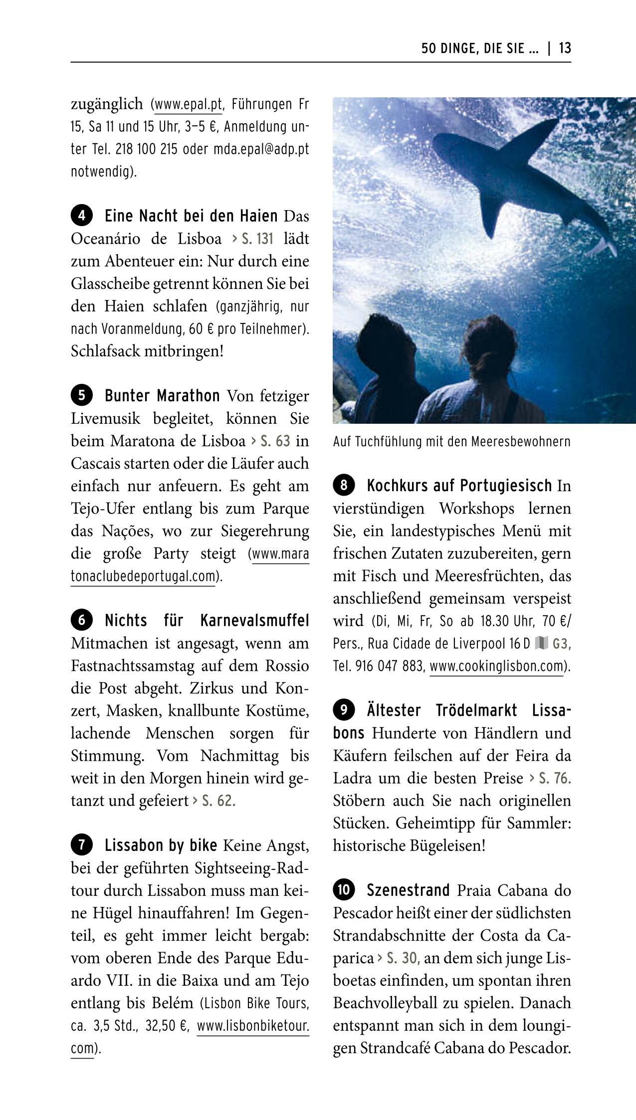 Beispielinhalt (Bild) POLYGLOTT on tour Reiseführer Lissabon