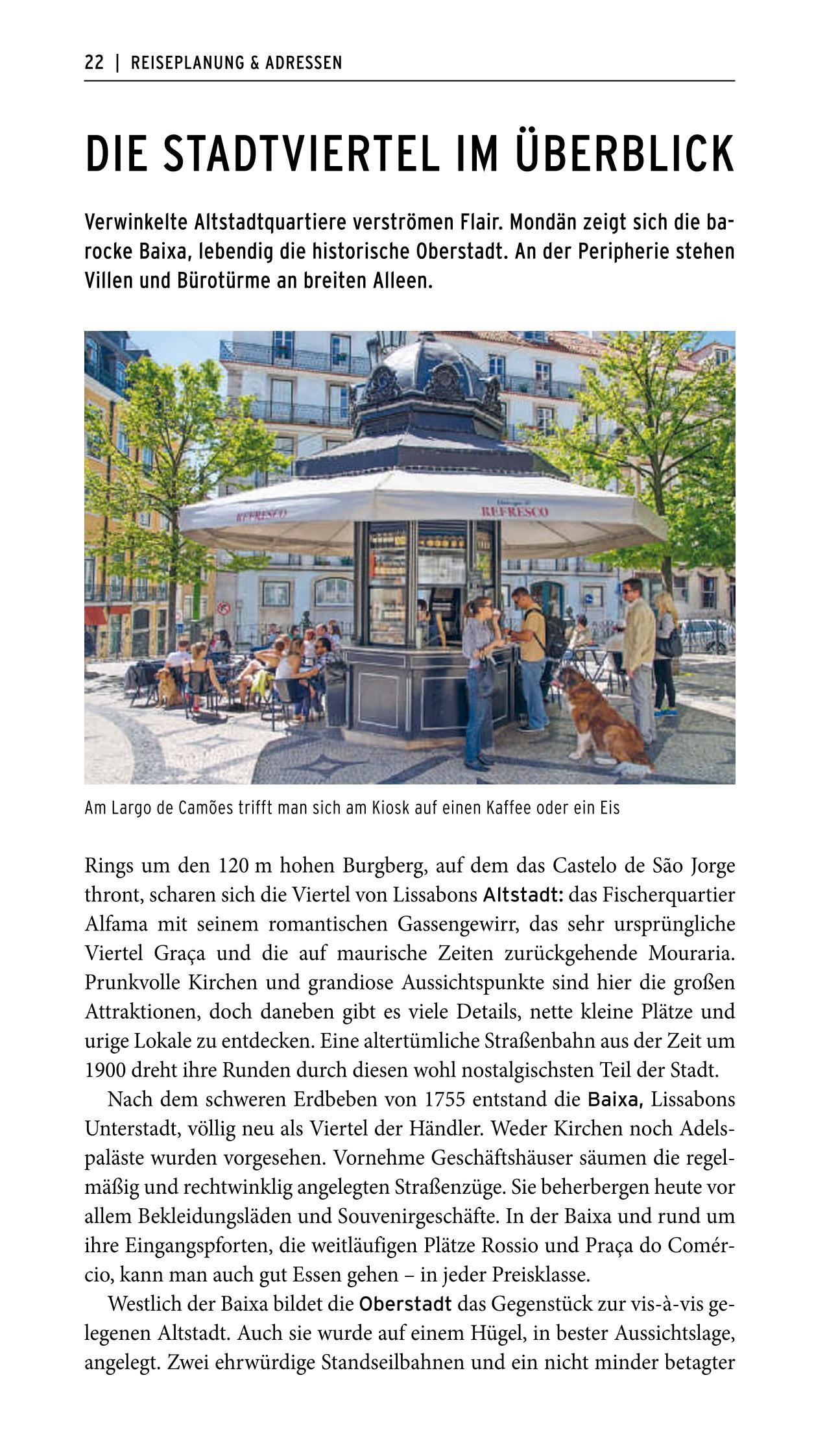 Beispielinhalt (Bild) POLYGLOTT on tour Reiseführer Lissabon