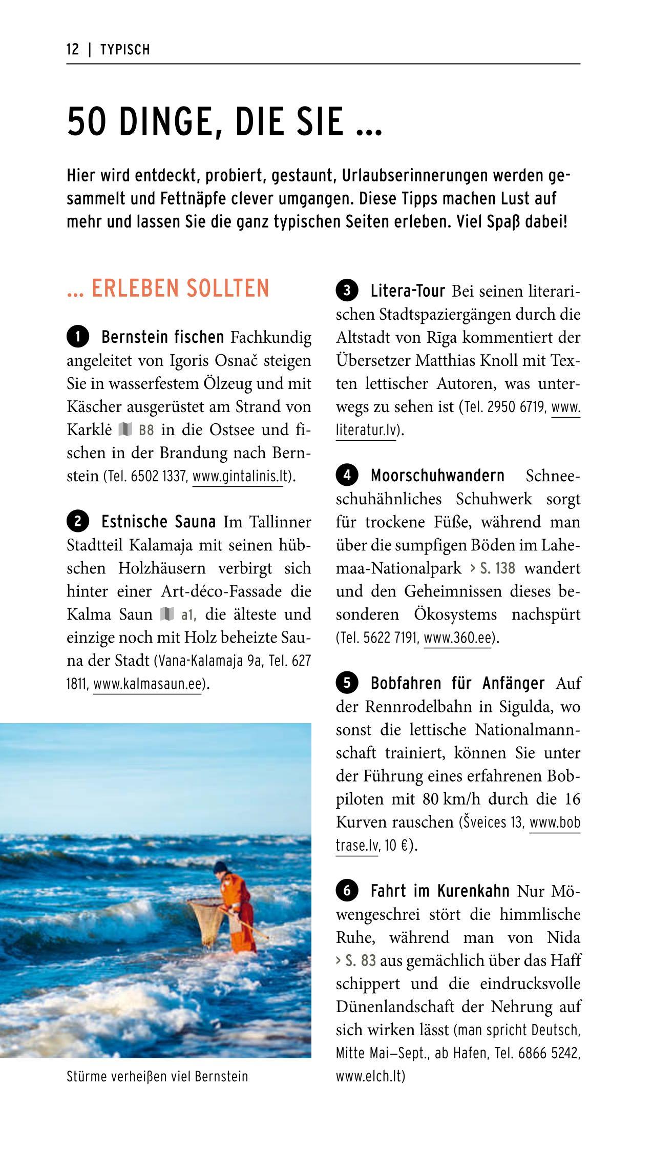 Beispielinhalt (Bild) POLYGLOTT on tour Reiseführer Baltikum