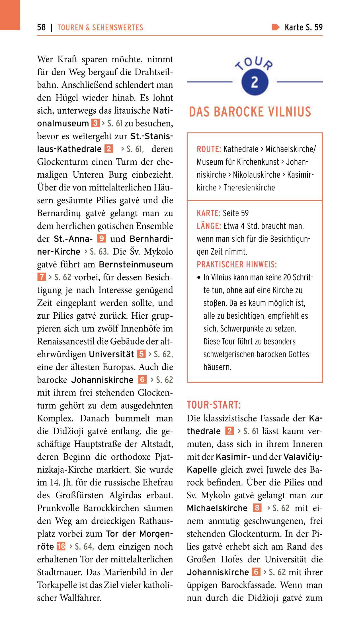 Beispielinhalt (Bild) POLYGLOTT on tour Reiseführer Baltikum
