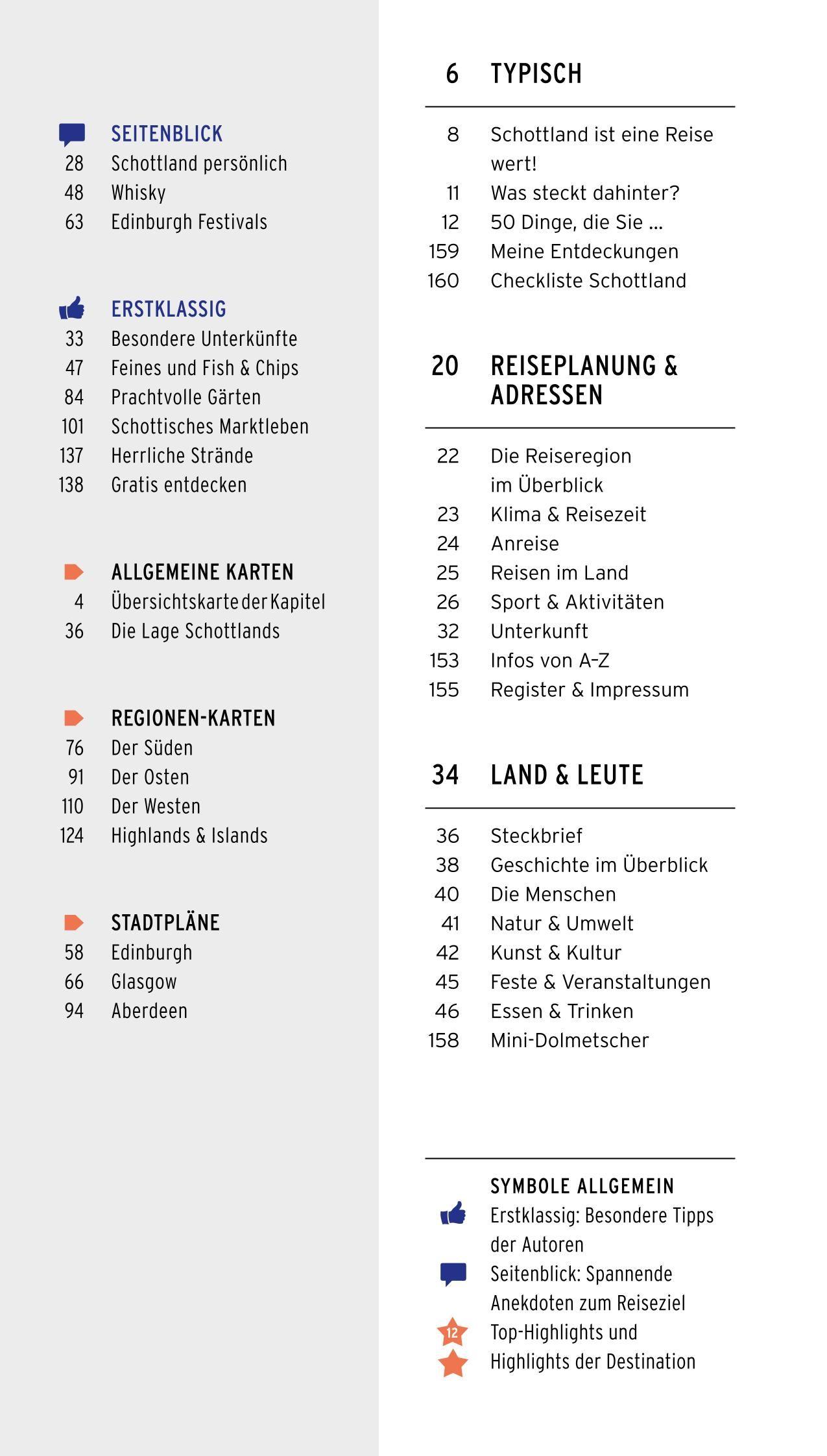 Beispielinhalt (Bild) POLYGLOTT on tour Reiseführer Schottland