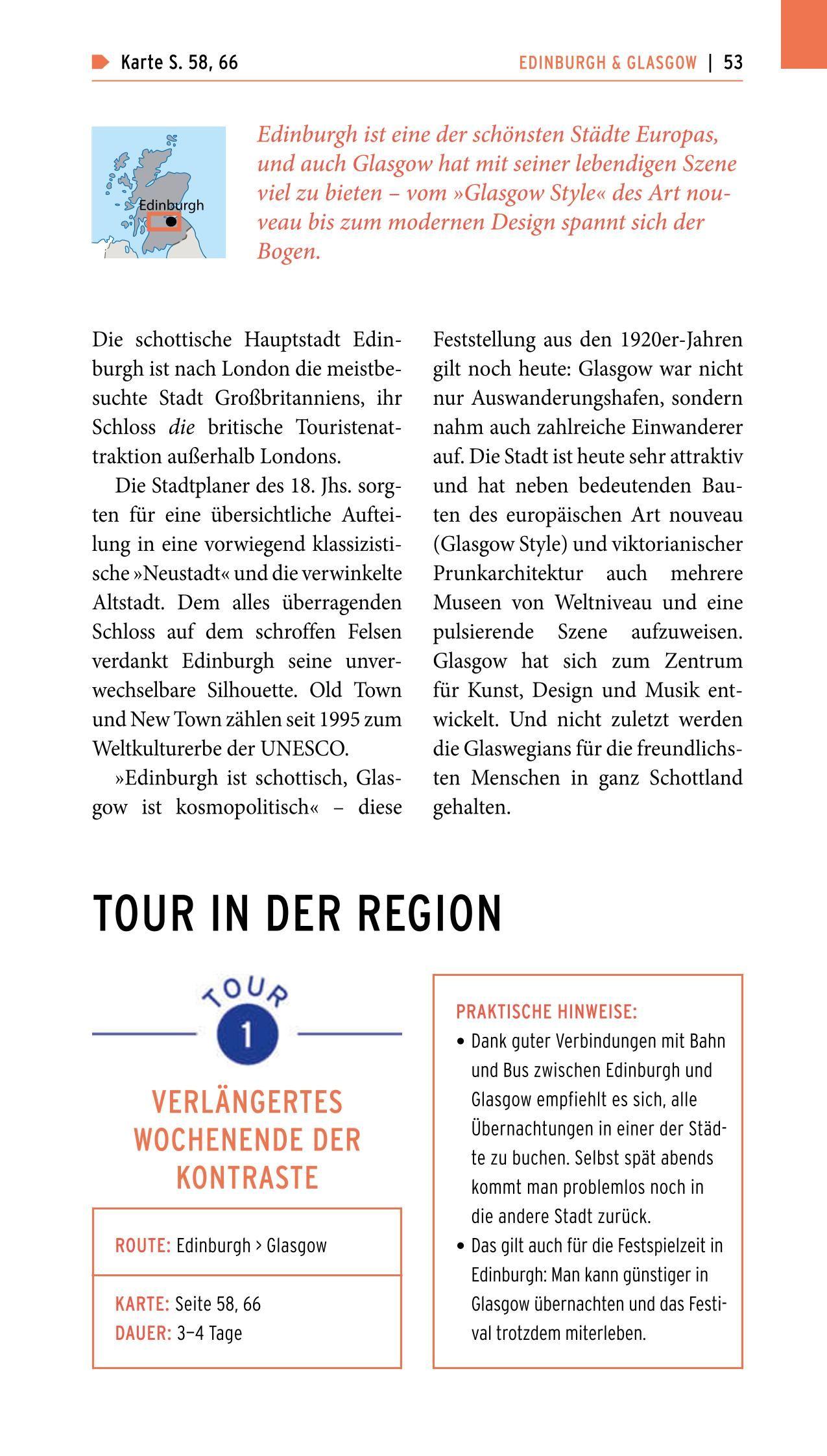 Beispielinhalt (Bild) POLYGLOTT on tour Reiseführer Schottland