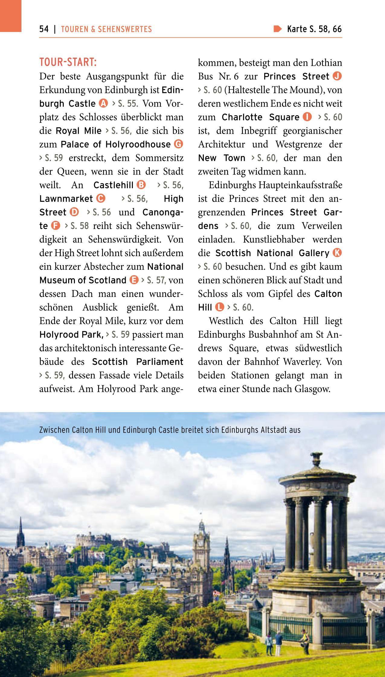 Beispielinhalt (Bild) POLYGLOTT on tour Reiseführer Schottland