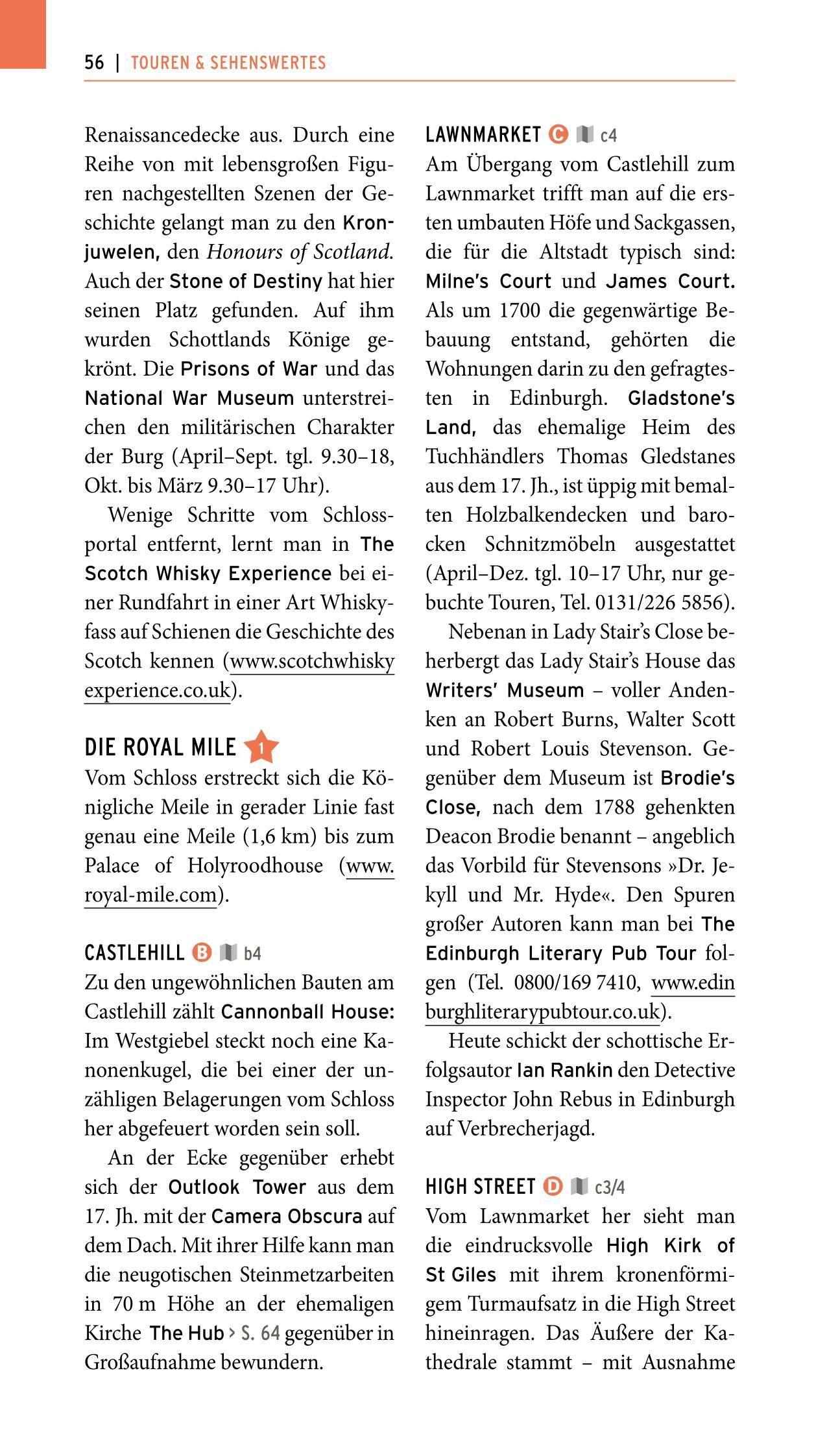 Beispielinhalt (Bild) POLYGLOTT on tour Reiseführer Schottland