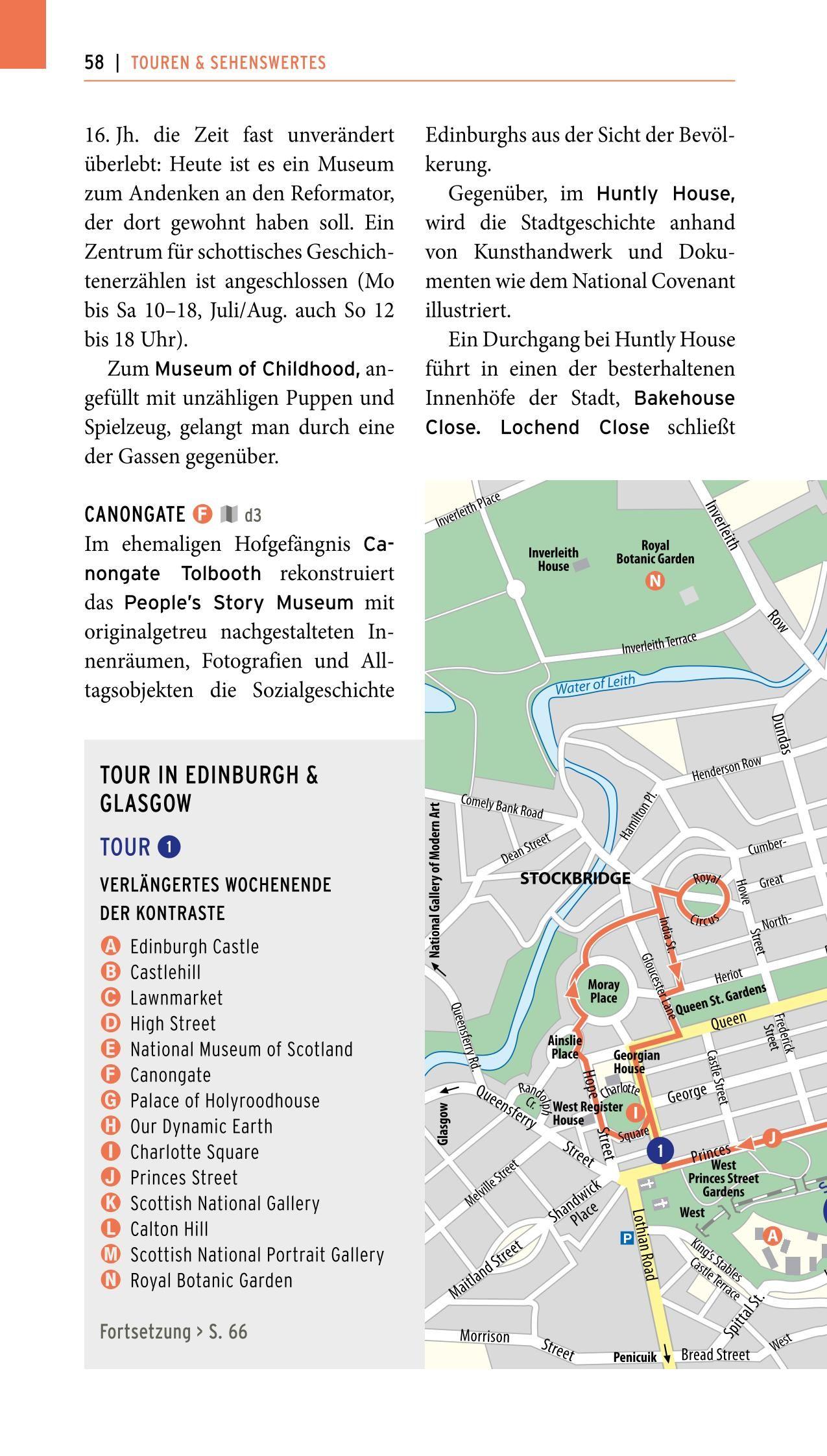 Beispielinhalt (Bild) POLYGLOTT on tour Reiseführer Schottland