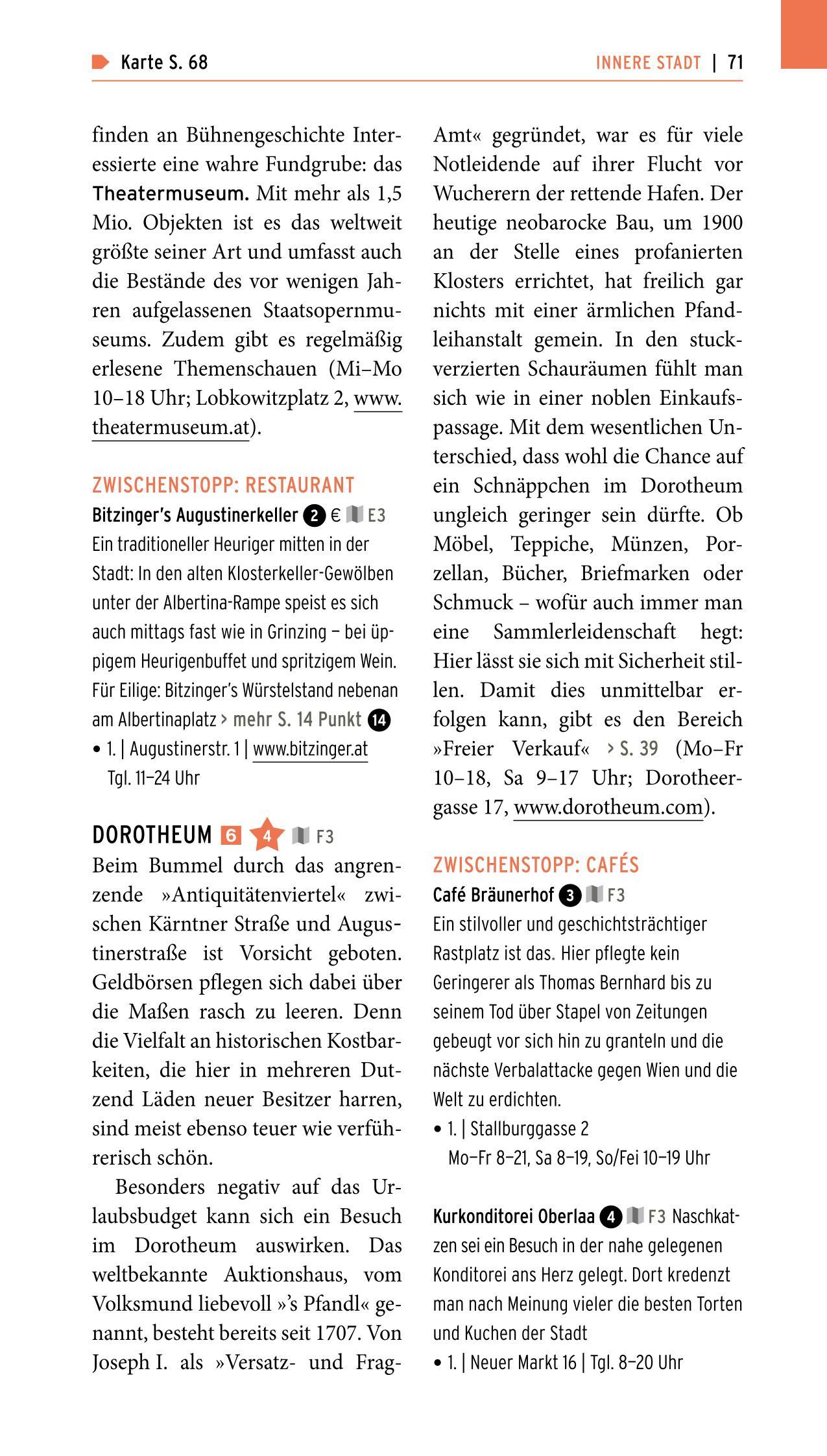 Beispielinhalt (Bild) POLYGLOTT on tour Reiseführer Wien