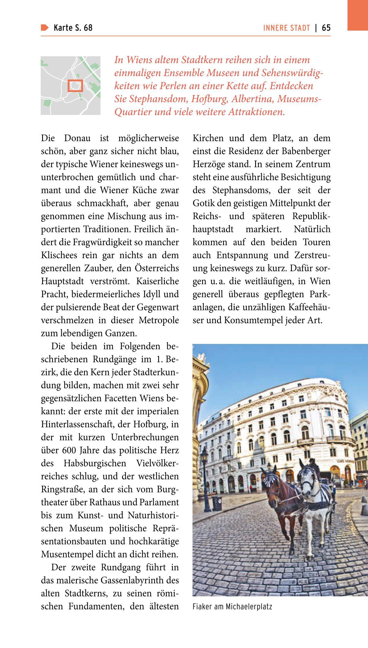 Beispielinhalt (Bild) POLYGLOTT on tour Reiseführer Wien