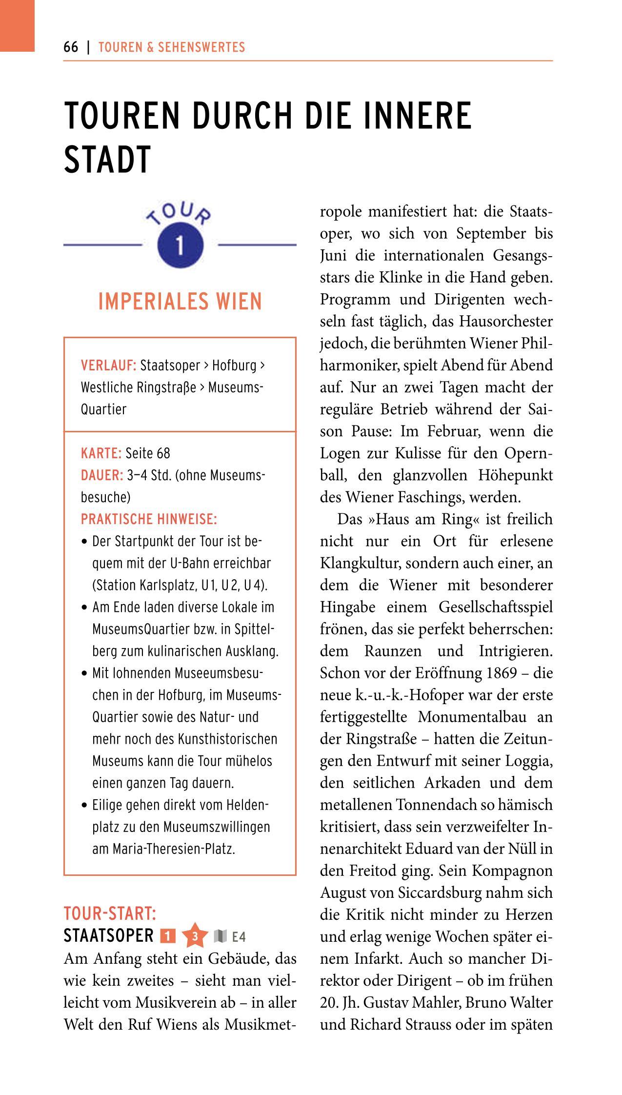 Beispielinhalt (Bild) POLYGLOTT on tour Reiseführer Wien