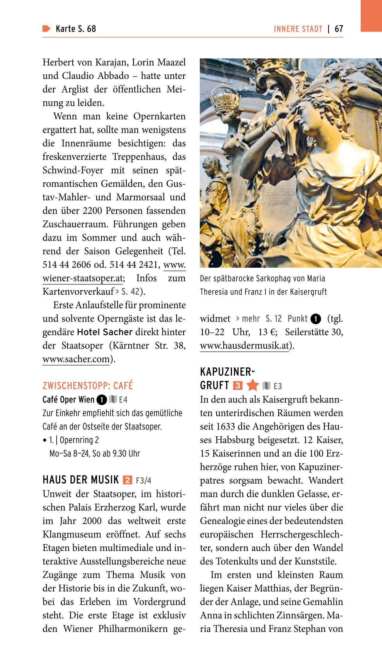 Beispielinhalt (Bild) POLYGLOTT on tour Reiseführer Wien