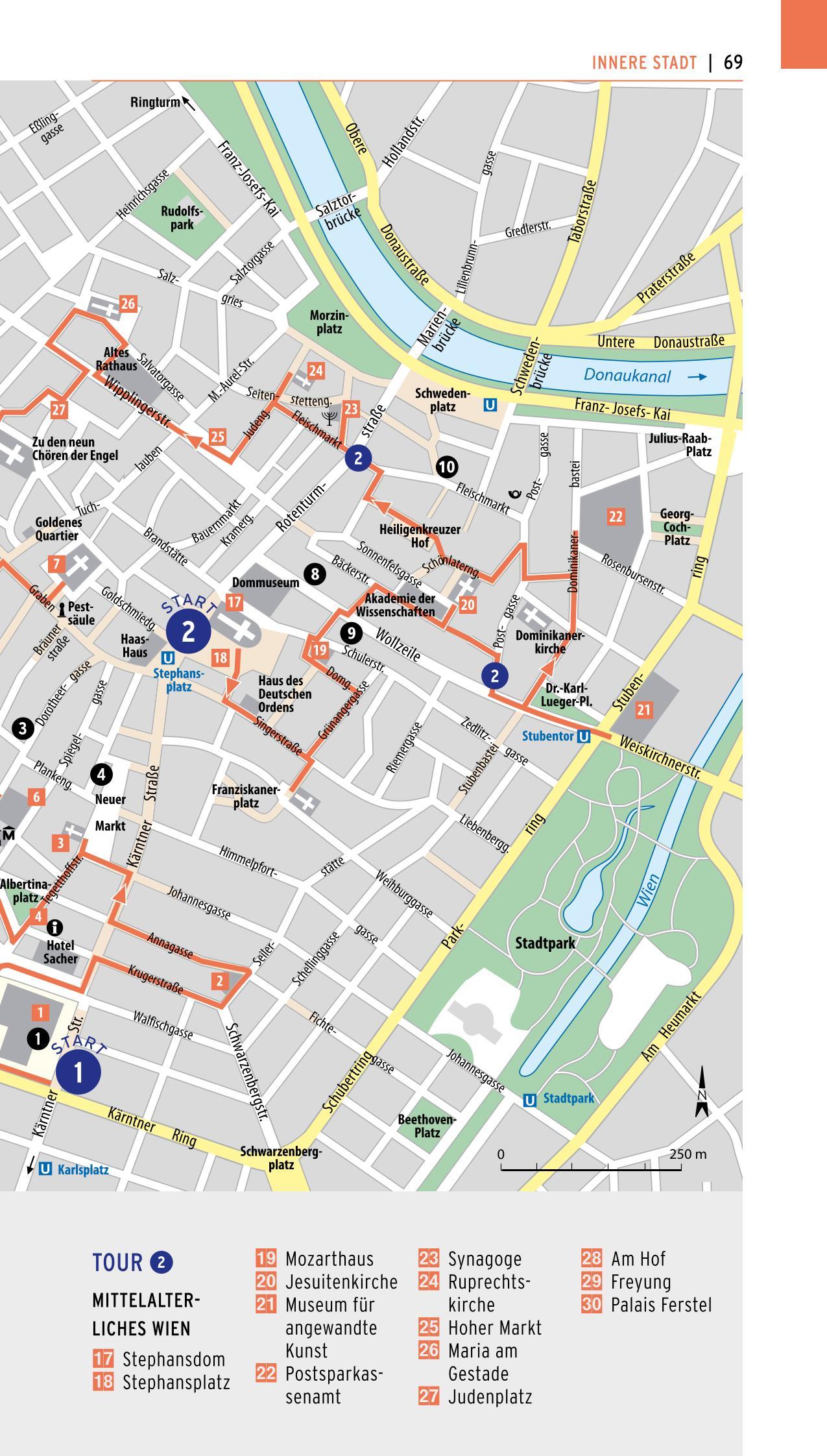 Beispielinhalt (Bild) POLYGLOTT on tour Reiseführer Wien