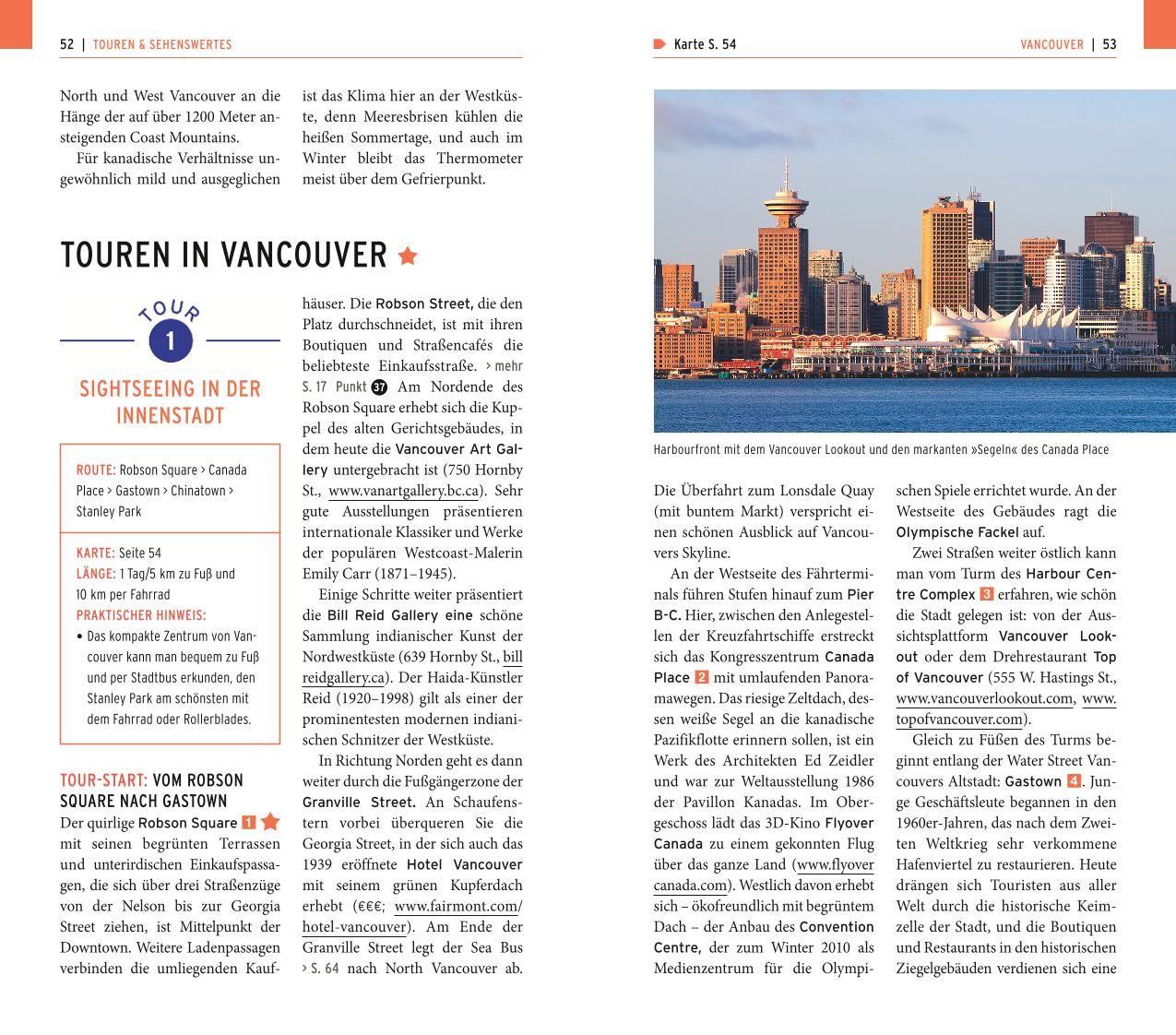 Beispielinhalt (Bild) POLYGLOTT on tour Reiseführer Kanada - Der Westen