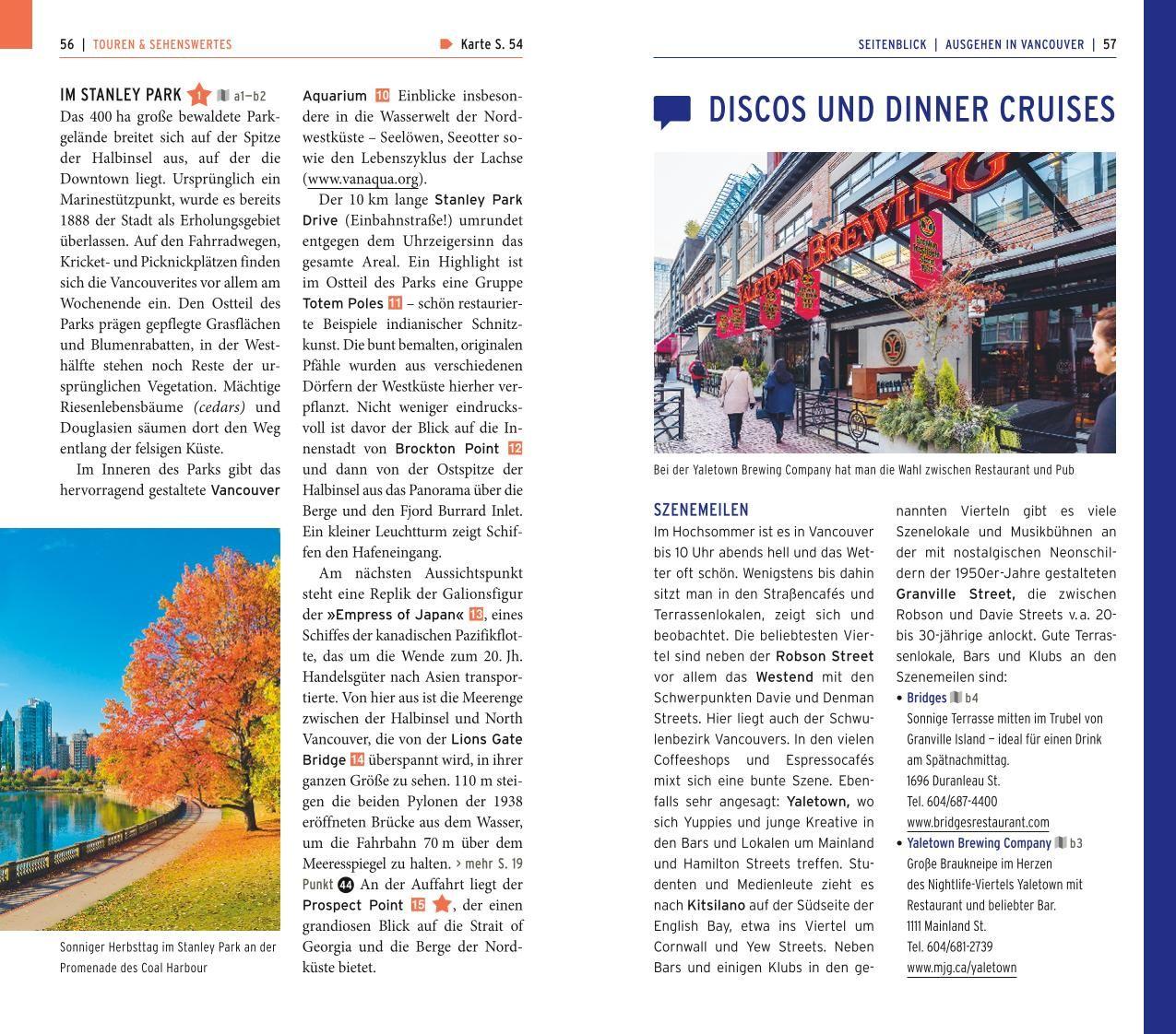 Beispielinhalt (Bild) POLYGLOTT on tour Reiseführer Kanada - Der Westen