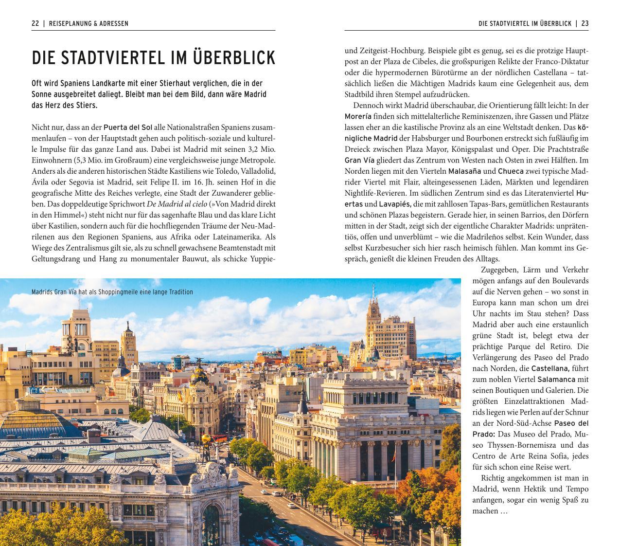 Beispielinhalt (Bild) POLYGLOTT on tour Reiseführer Madrid