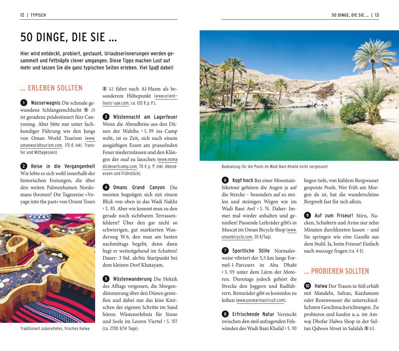 Beispielinhalt (Bild) POLYGLOTT on tour Reiseführer Oman & Vereinigte Arabische Emirate