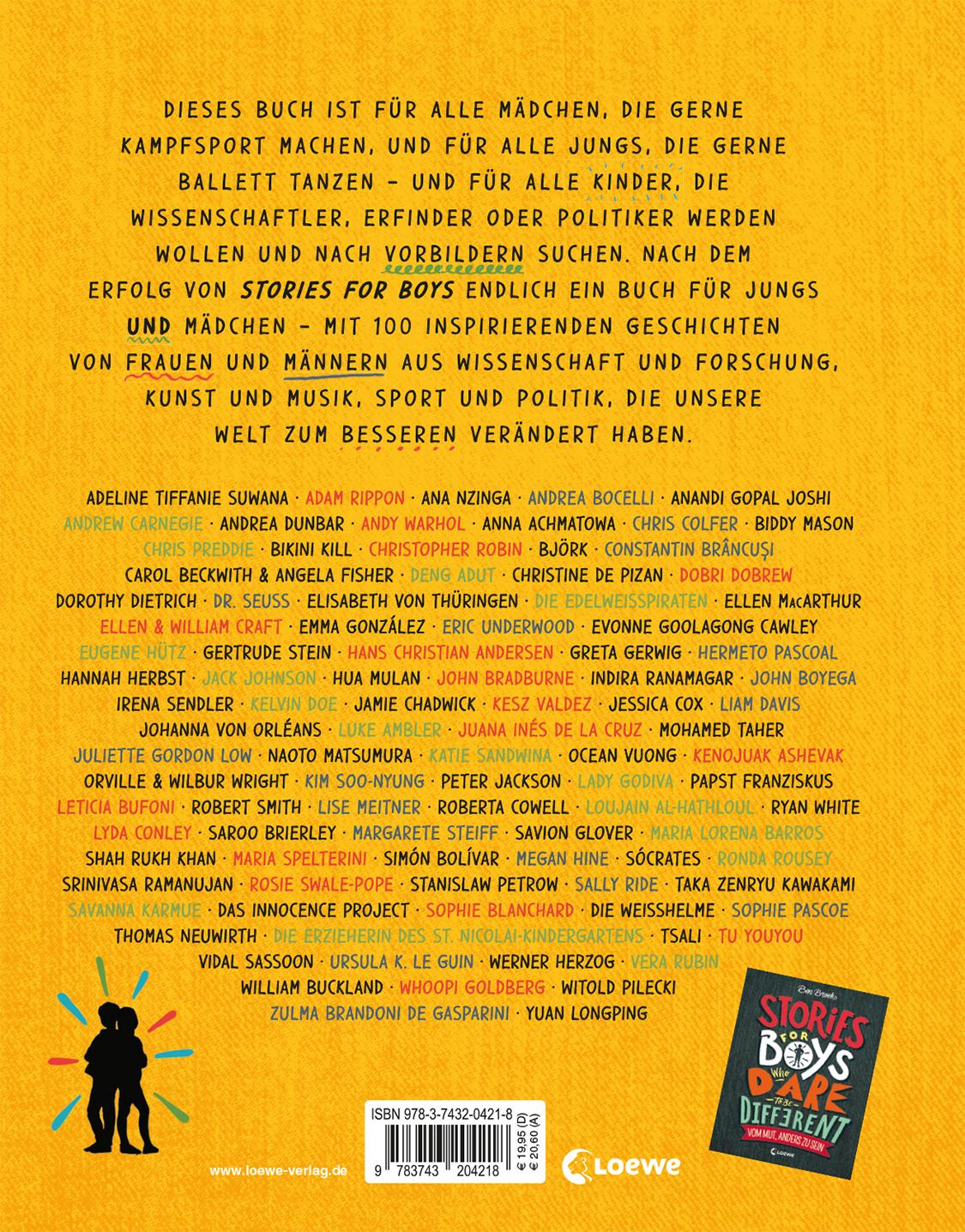 Rückseitencover Stories for Kids Who Dare to be Different - Vom Mut, anders zu sein