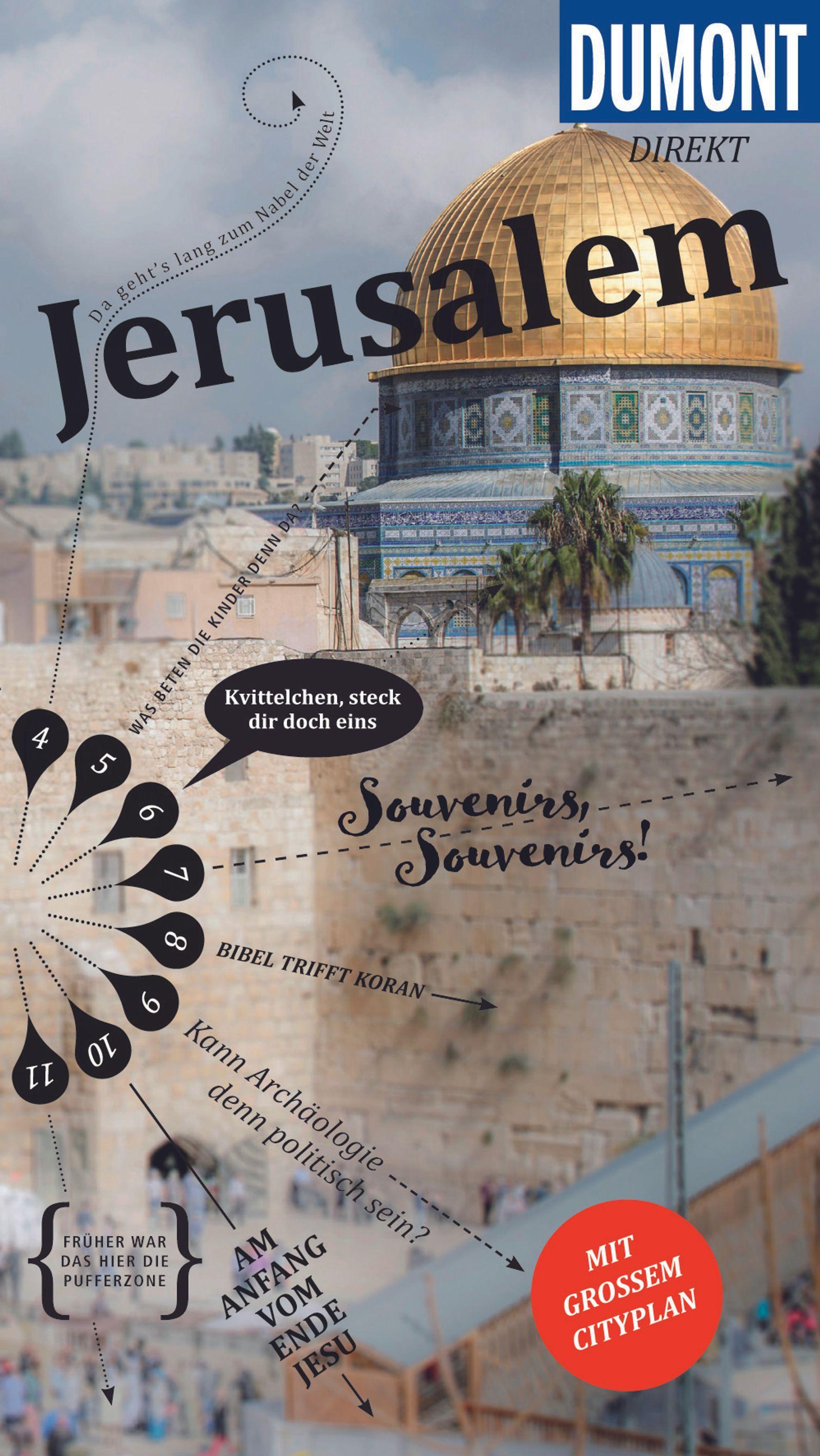 Vorderes Coverbild DuMont direkt Reiseführer Jerusalem