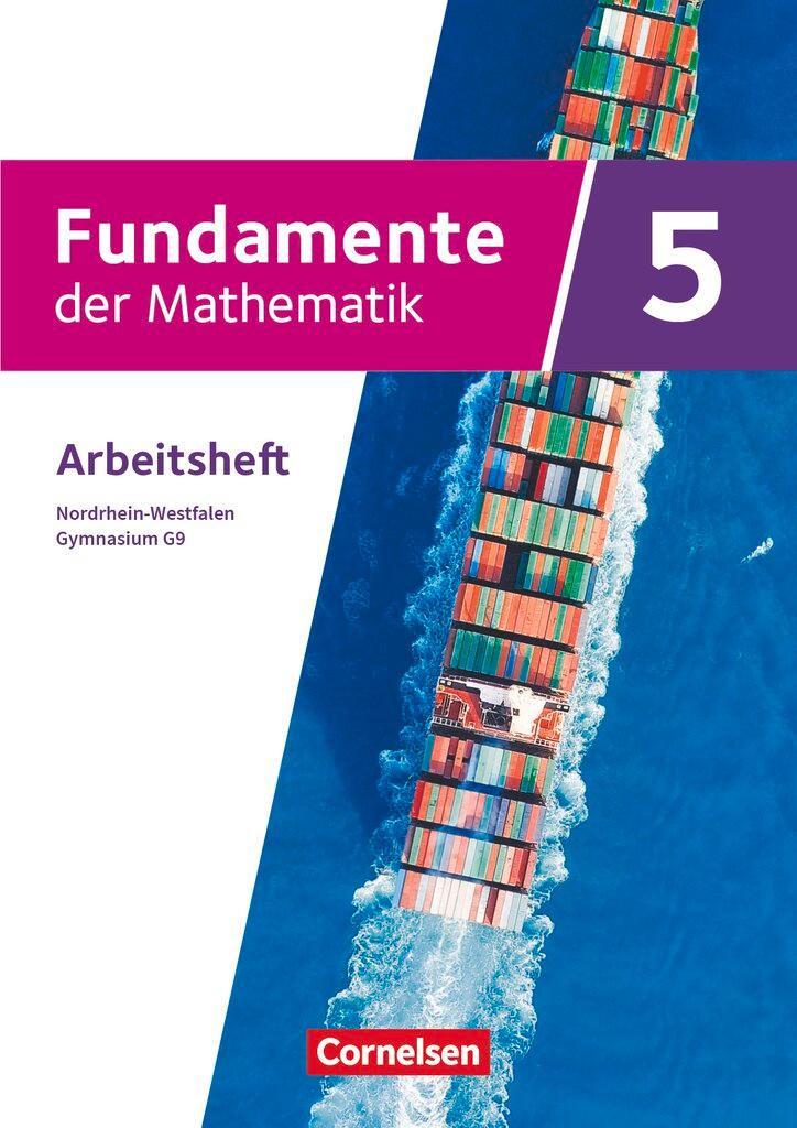 Vorderes Coverbild Fundamente der Mathematik 5. Schuljahr - Nordrhein-Westfalen - Gymnasium G9 - Arbeitsheft mit Lösungen