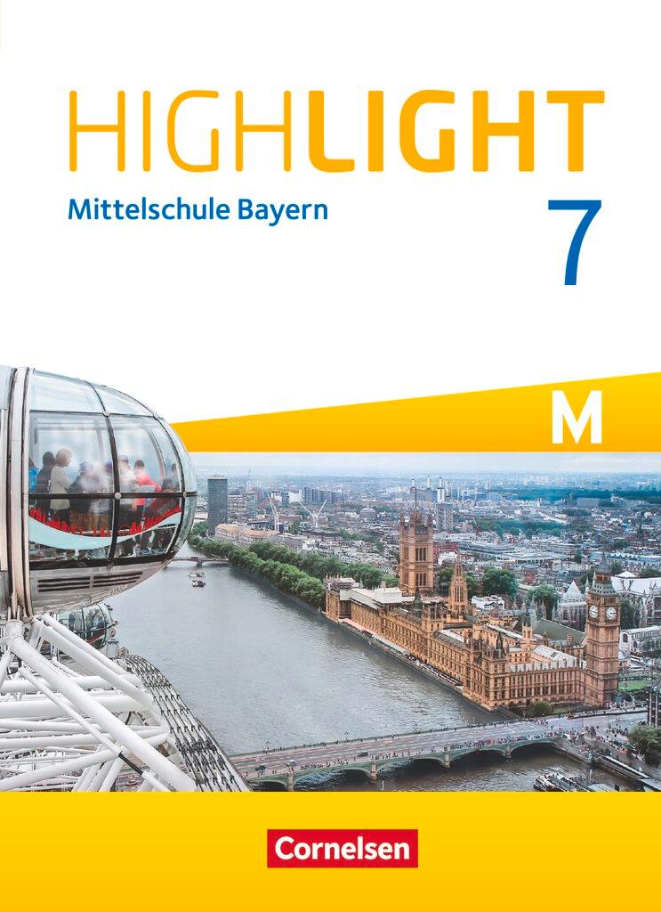 Vorderes Coverbild Highlight 7. Jahrgangsstufe - Mittelschule Bayern - Für M-Klassen - Schülerbuch