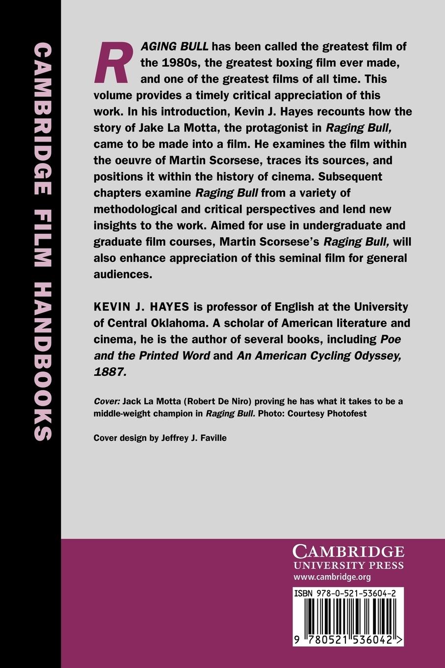 Rückseitencover Martin Scorsese's Raging Bull