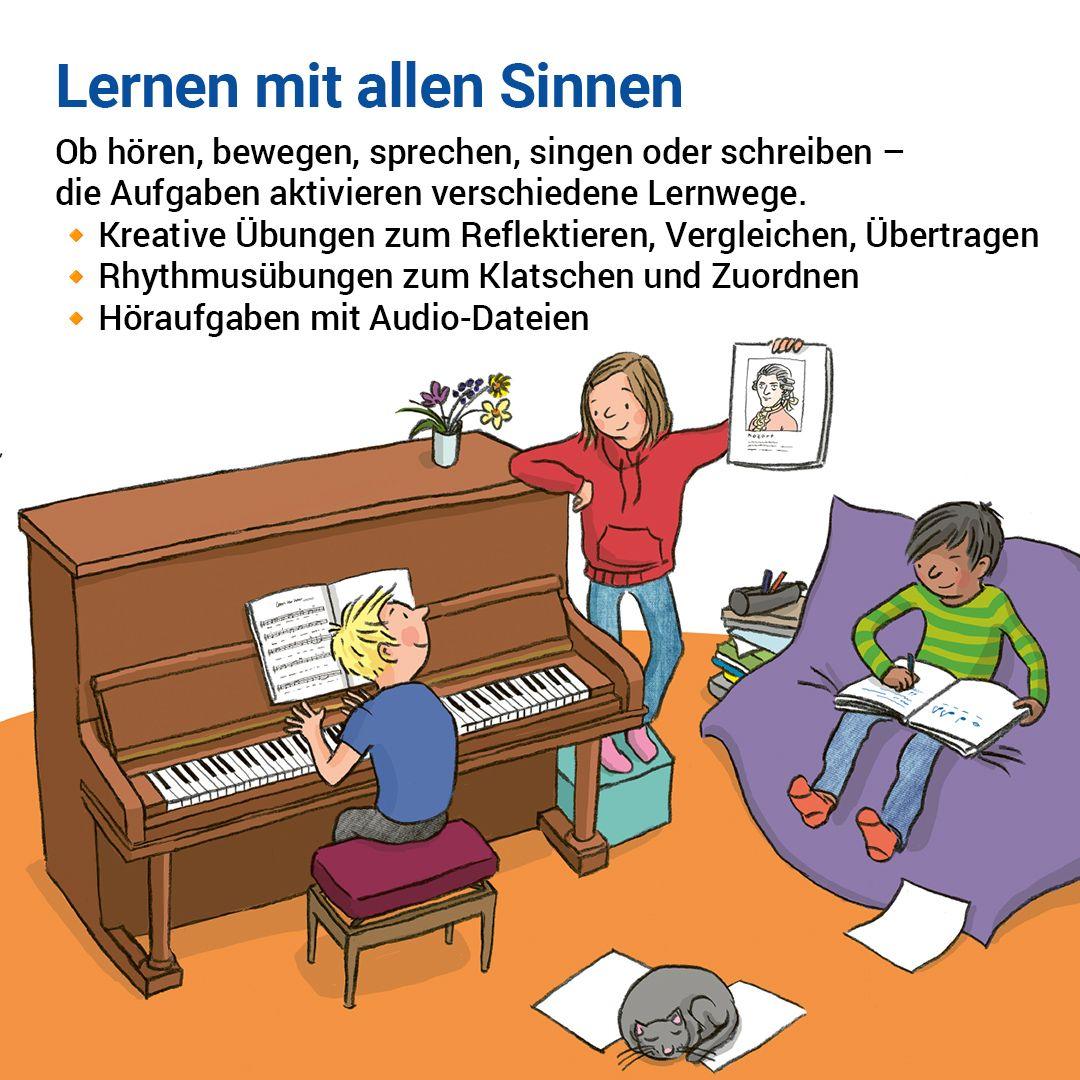 Beispielinhalt (Bild) Das Übungsheft Musik 3/4